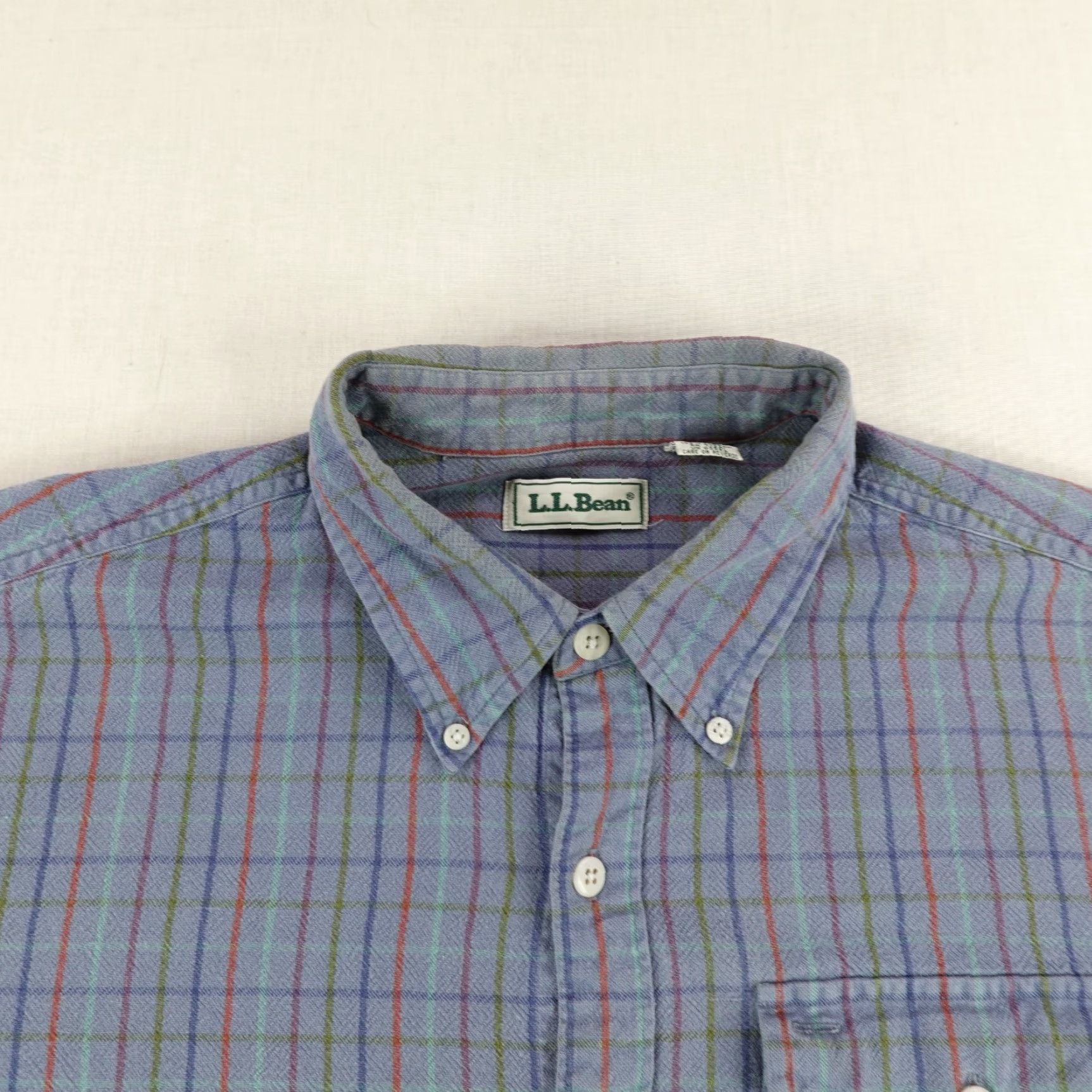 Vintage Vintage L.L. Bean Men's XLT Flannel Shirt Long Sleeve Plaid Cotton Casual Outdoor Size US XL / EU 56 / 4 - 2 Thumbnail