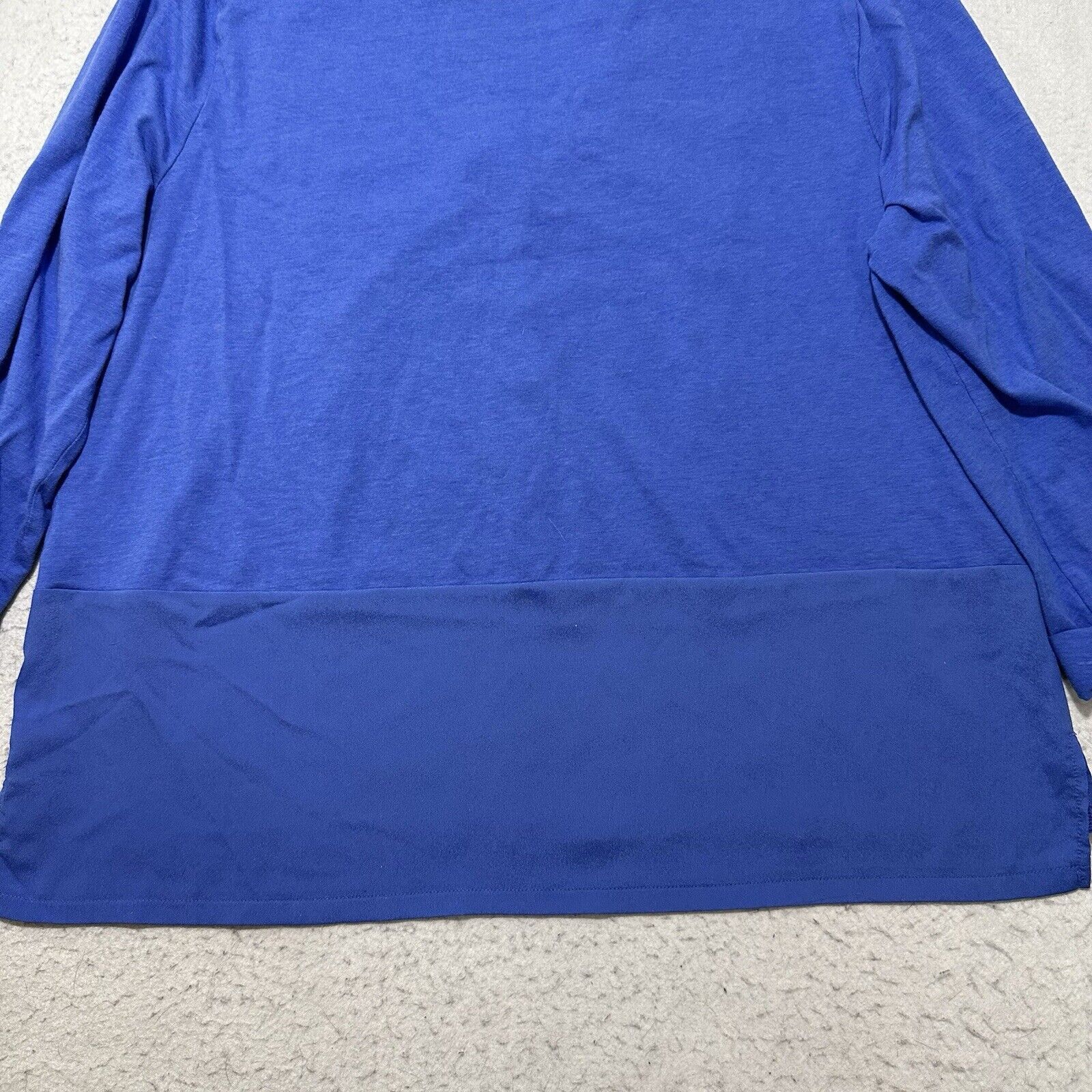 Chicos Chico's XL Blouse Roll Tab Long Sleeve Lightweight Blue Top Size XL / US 12-14 / IT 48-50 - 13 Thumbnail