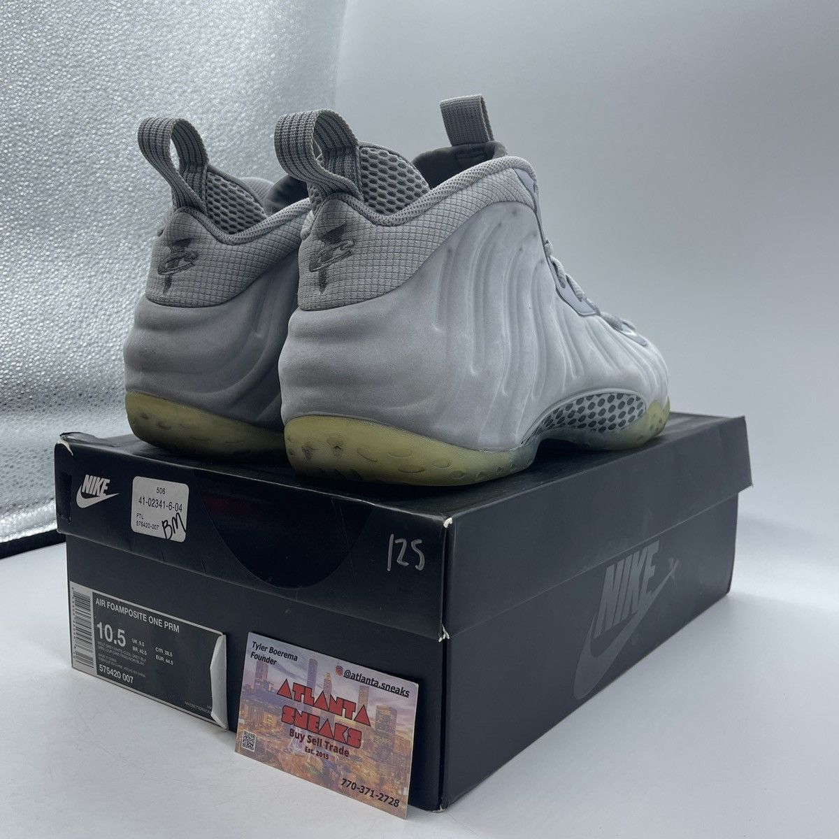 Nike Air foamposite one wolf grey Size US 10.5 / EU 43-44 - 5 Thumbnail