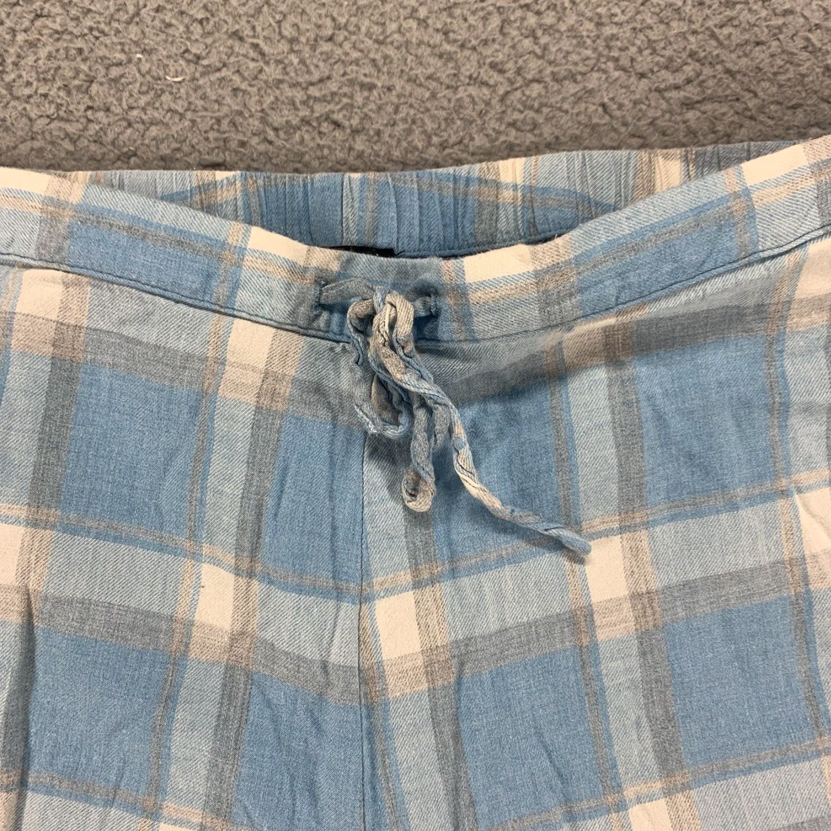 Talbots Talbots Pants Womens XS Blue White Lounge Pajama Pull On Drawstring 28x27 Size 26" / US 2 / IT 38 - 4 Thumbnail