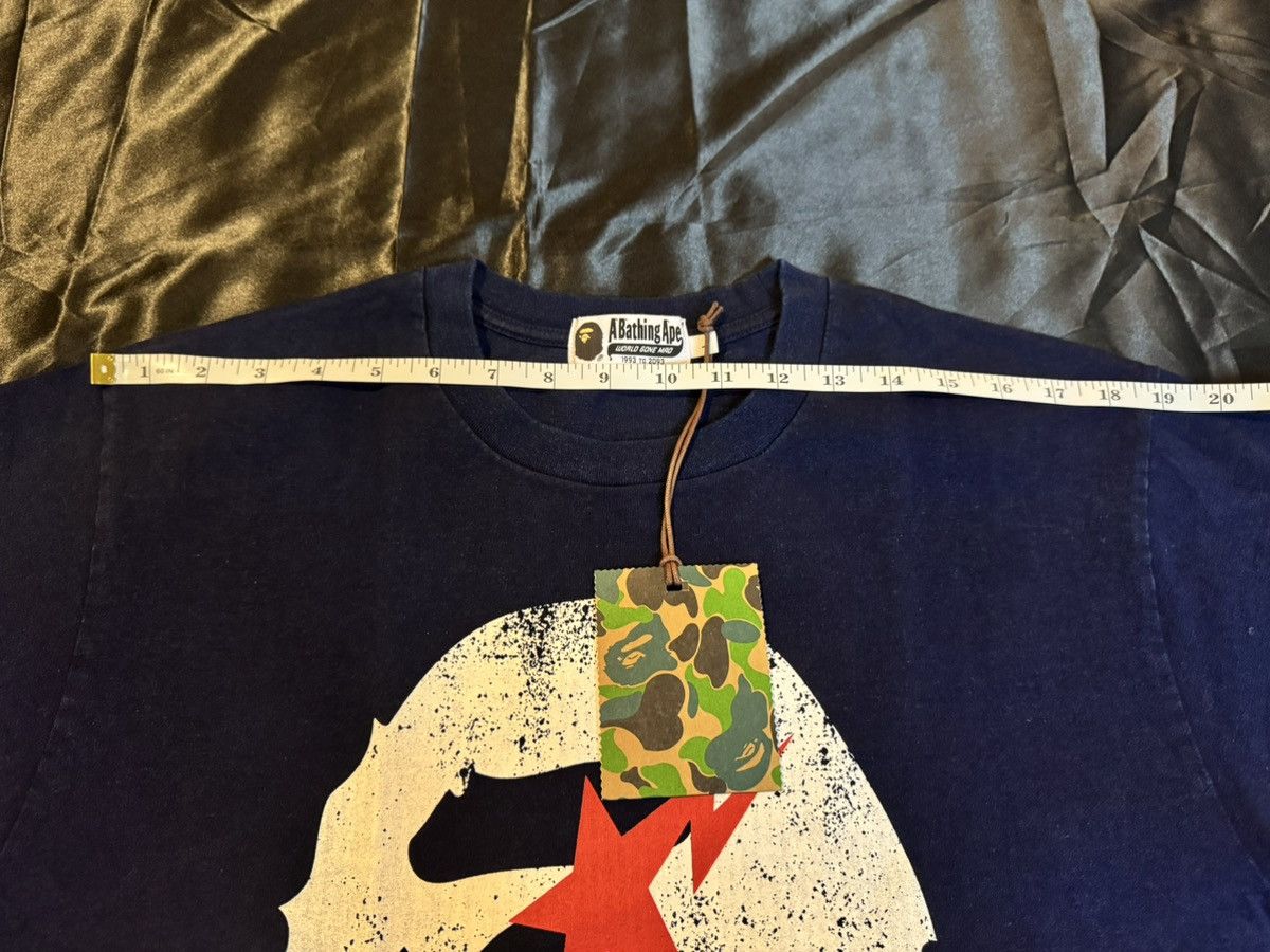 Bape Bape Big Ape Head Indigo Tee Size Large Size US L / EU 52-54 / 3 - 5 Thumbnail