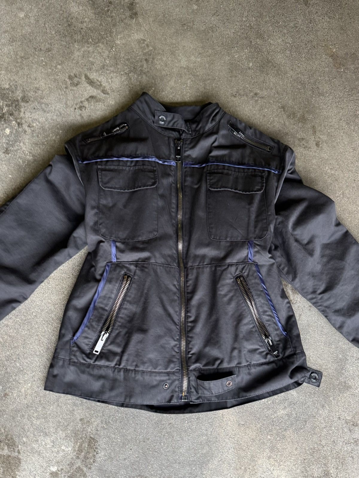 Moschino Moschino Zip Utility Jacket – Black 2000s Tech Archive Size US M / EU 48-50 / 2 - 4 Thumbnail