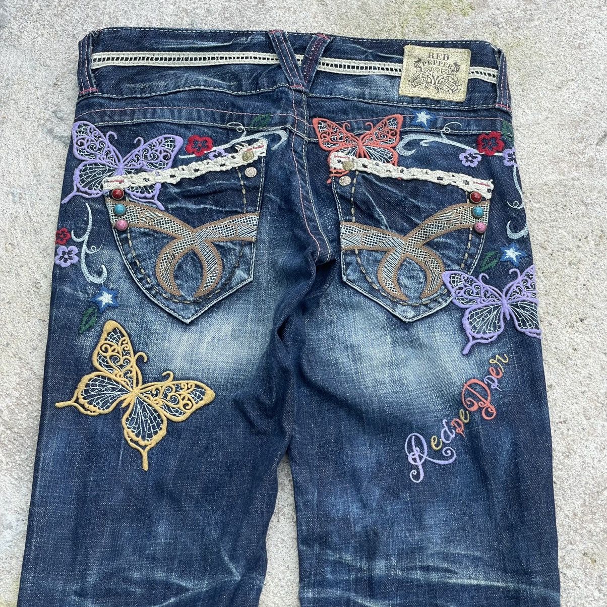 Japanese Brand “REDPEPPER DENIM” FLARE JEAN BOOTCUT SEDITIONARIES PANTS Size 27" / US 4 / IT 40 - 15 Thumbnail