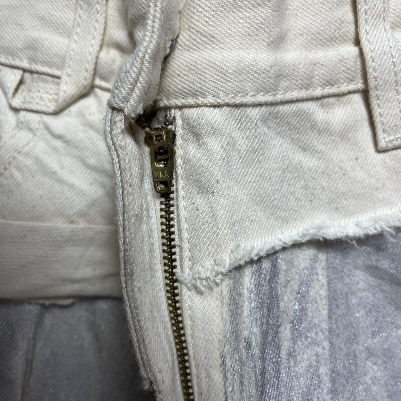 Jacquemus Jacquemus Silver Metallic Jeans Size 34" / US 12 / IT 48 - 7 Thumbnail