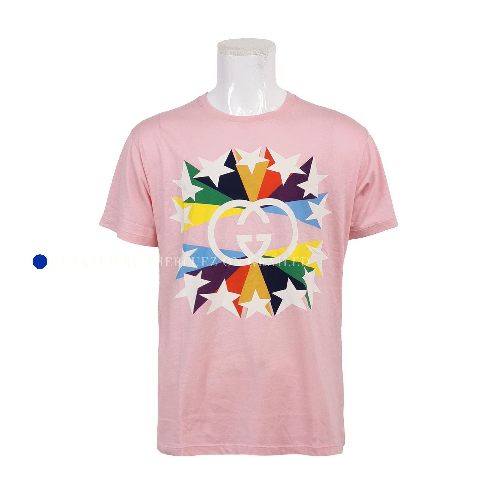Gucci Graphic Star Tee in Pink Size US S / EU 44-46 / 1 - 1 Thumbnail