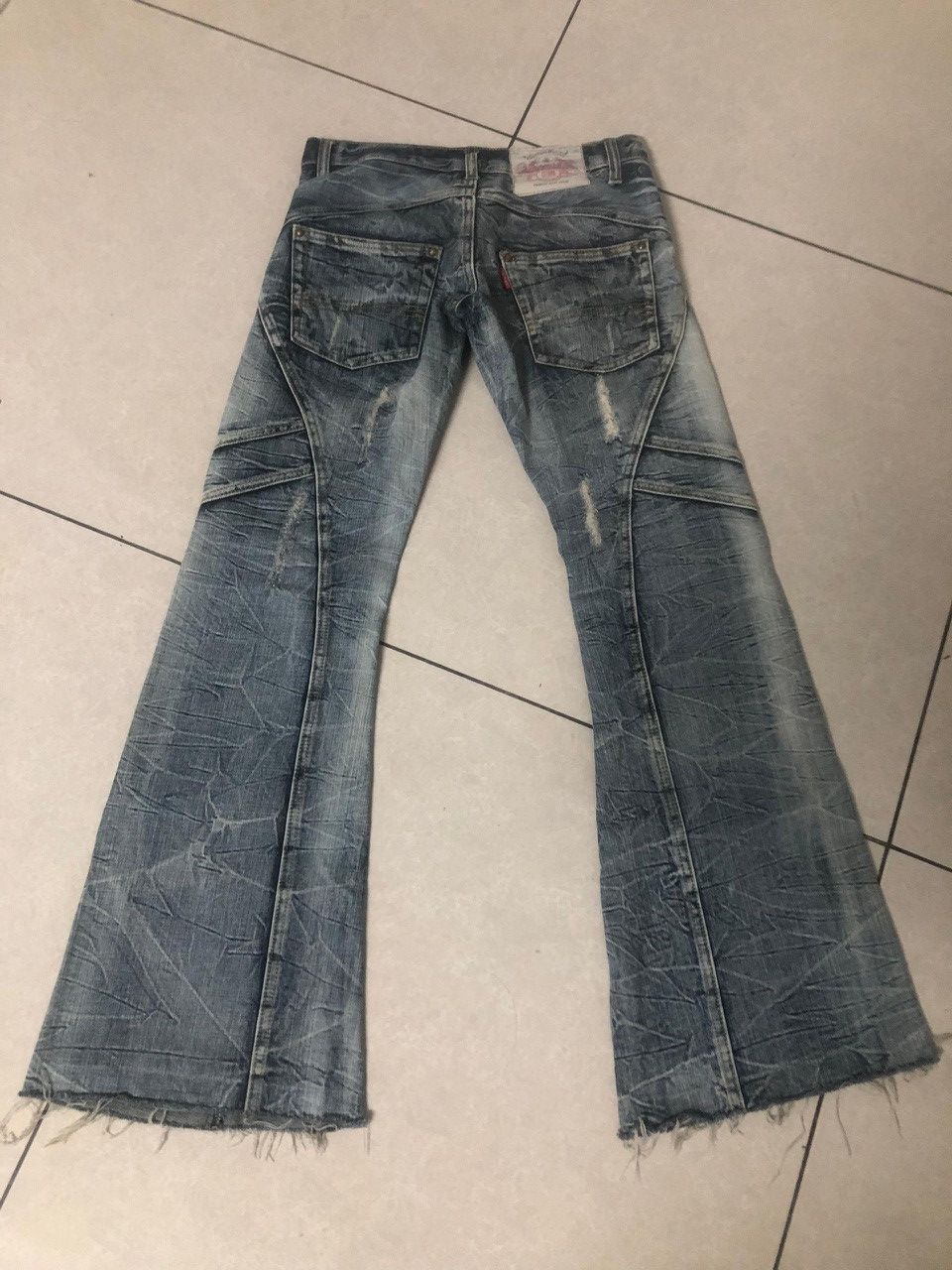 Tornado Mart Tornado Mart Washed Flared Jeans Size US 31 - 8 Thumbnail
