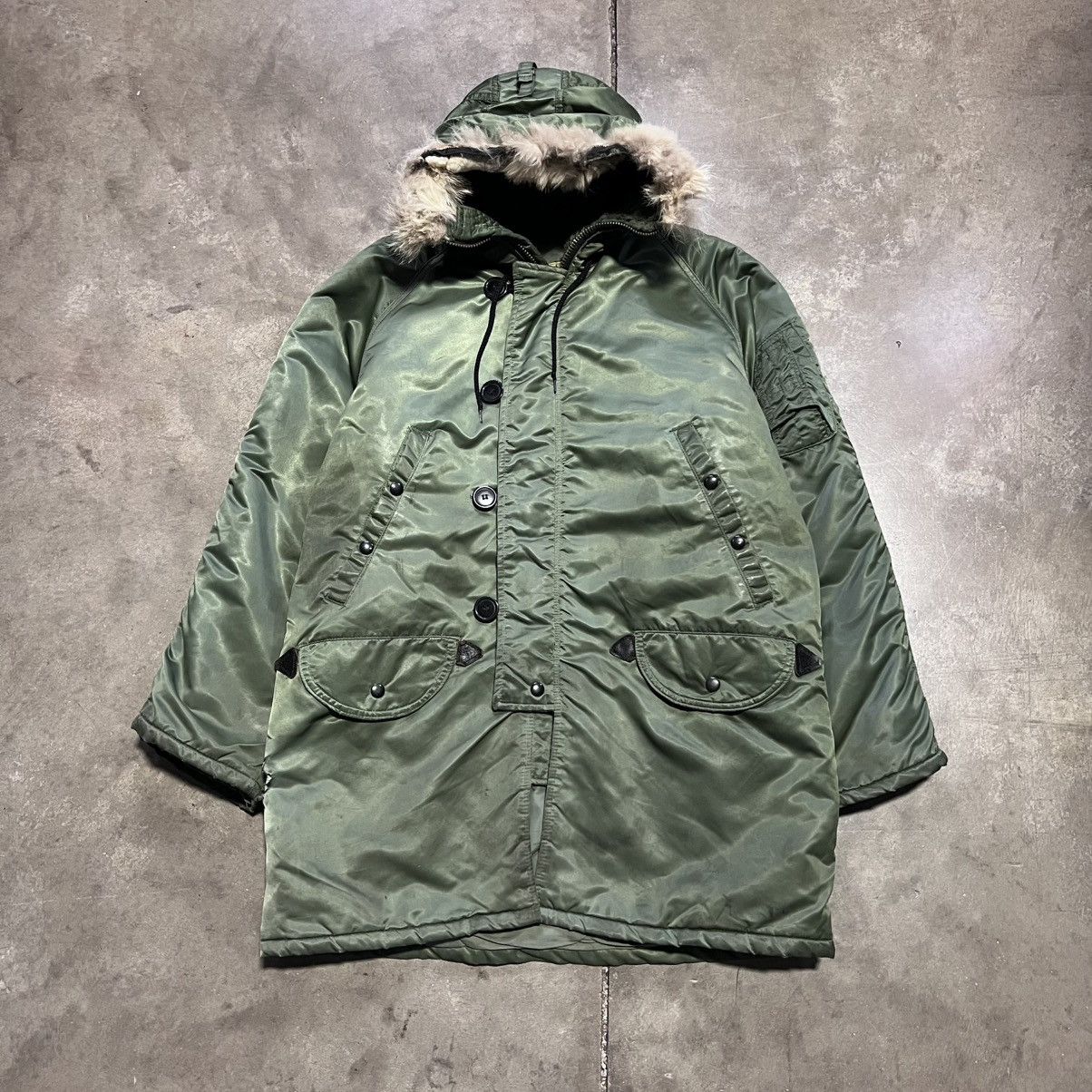 Vintage Vintage Cornith Mfg Military Parka N3B USAF Cold Weather 70s Size US M / EU 48-50 / 2 - 1 Thumbnail