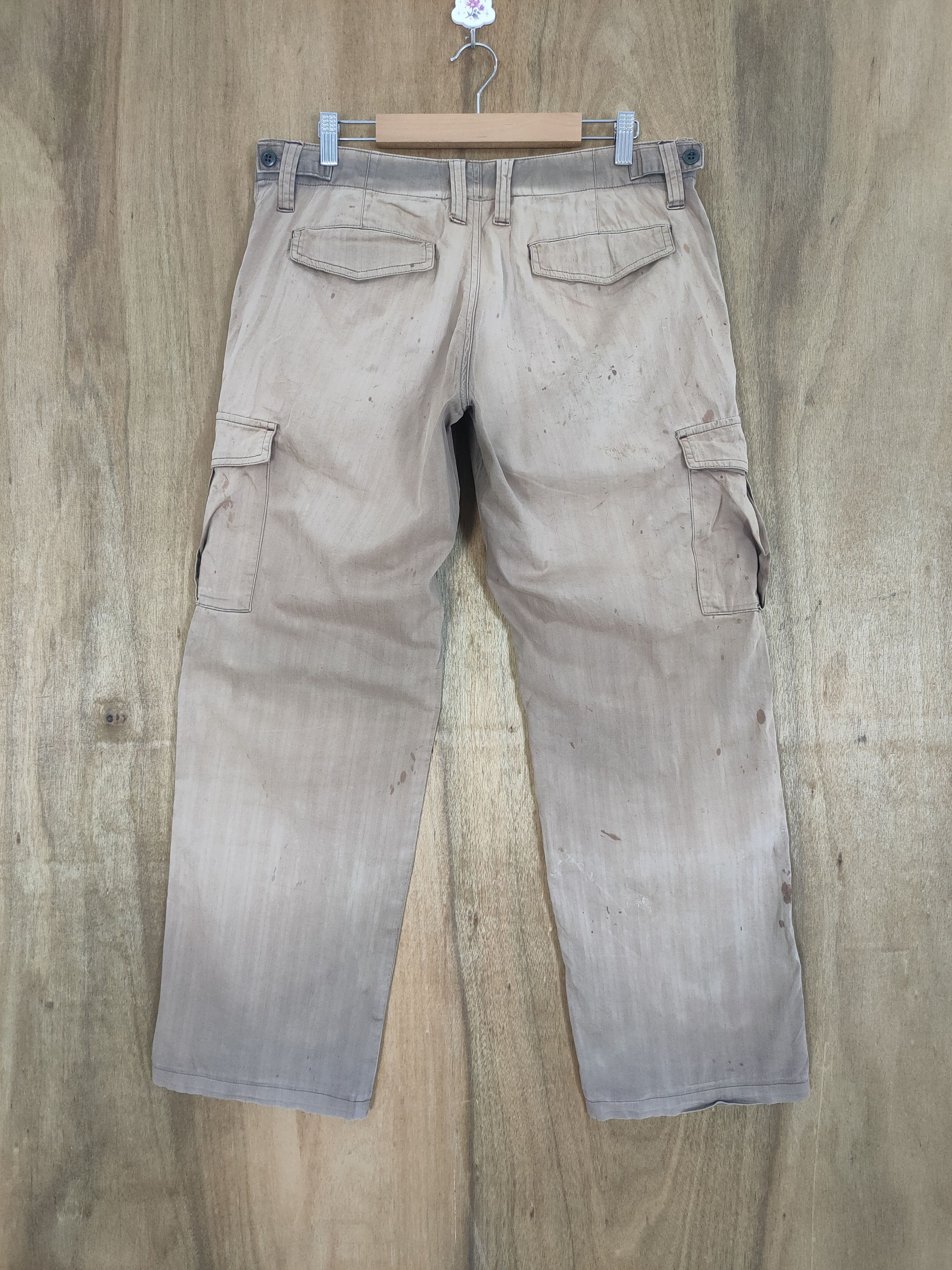 Melrose VINTAGE MELROSE FADED BROWN CARGO PANTS Size US 34 / EU 50 - 8 Thumbnail