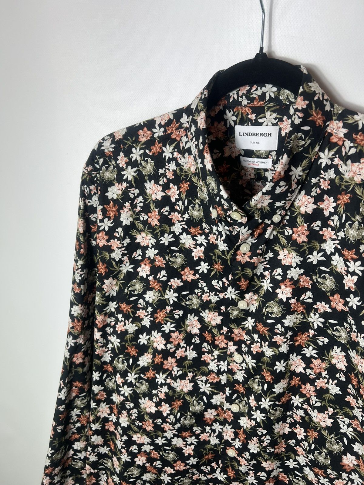 Lindbergh Vintage designer Lindbergh Flowers Print Button up shirt Size US L / EU 52-54 / 3 - 5 Thumbnail
