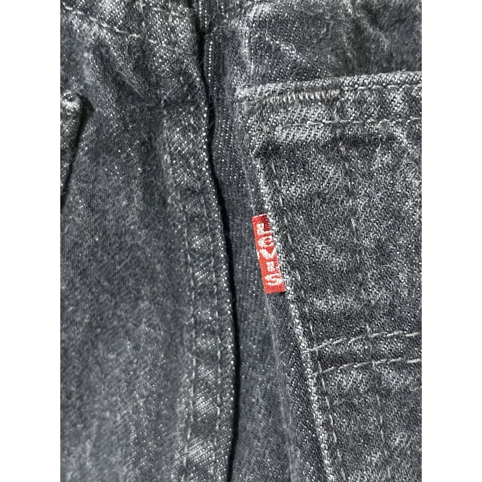 Levi's Vtg Levis Black Straight 501 26501-6157 90s Sz 11 Button Fly Size 27" / US 4 / IT 40 - 5 Thumbnail