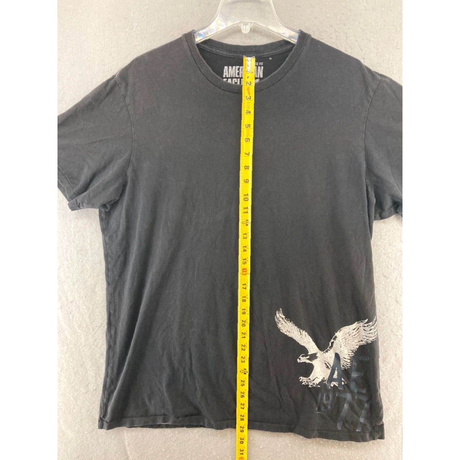 American Eagle Outfitters VINTAGE American Eagle T-Shirt Men XLT Black Graphic Print 90s Crew Neck Summer Size US XL / EU 56 / 4 - 3 Thumbnail