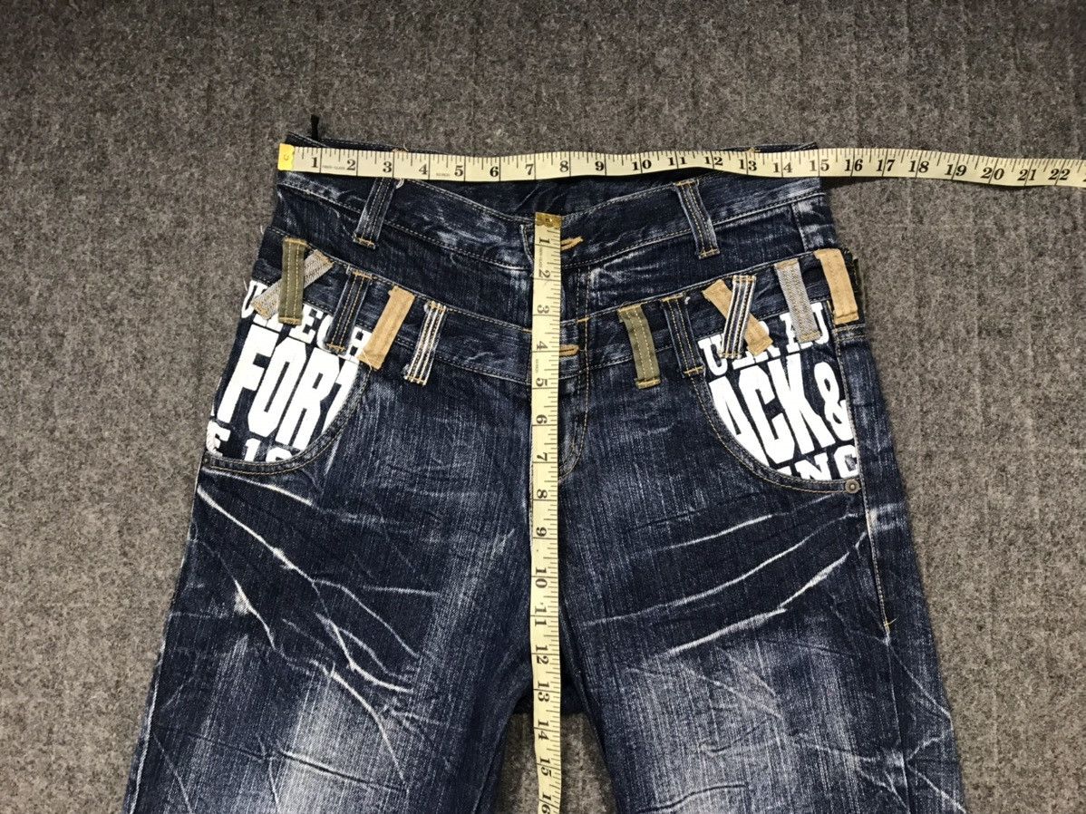 Japanese Brand Back & Forth Double Waist Denim Jeans Fits Size 30 Size US 30 / EU 46 - 8 Thumbnail