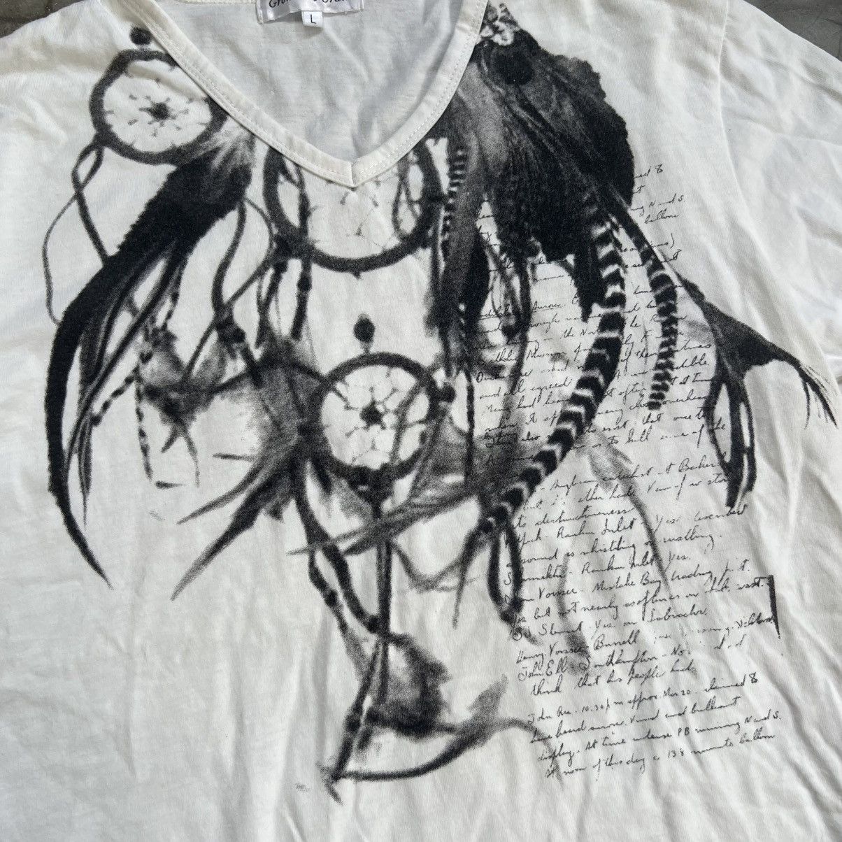 14th Addiction 2000s Growth by Grail Vkei Style V Necklace Poem T-Shirt Size US L / EU 52-54 / 3 - 3 Thumbnail