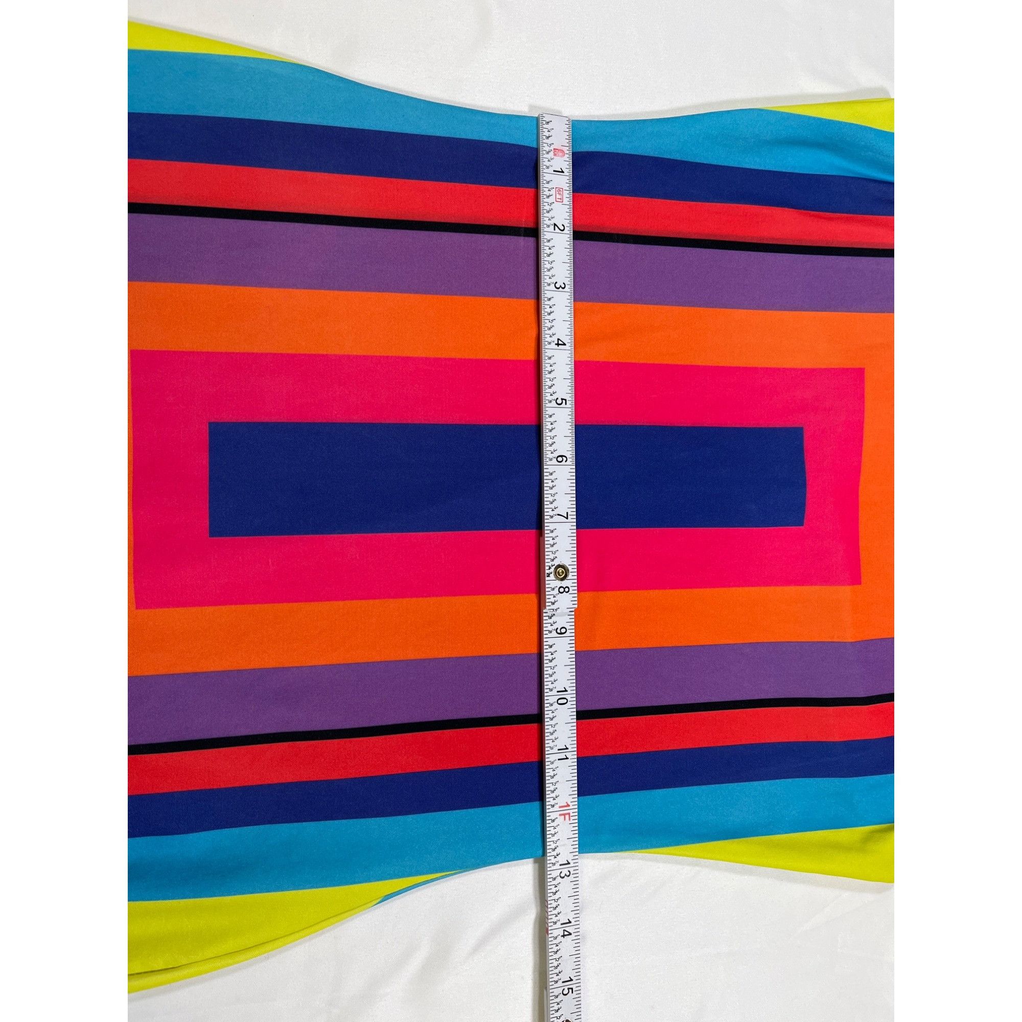 Designer Joyce Leslie SKU 7745 Colorful Striped Sleeveless Bodycon Dr Size S / US 4 / IT 40 - 5 Thumbnail