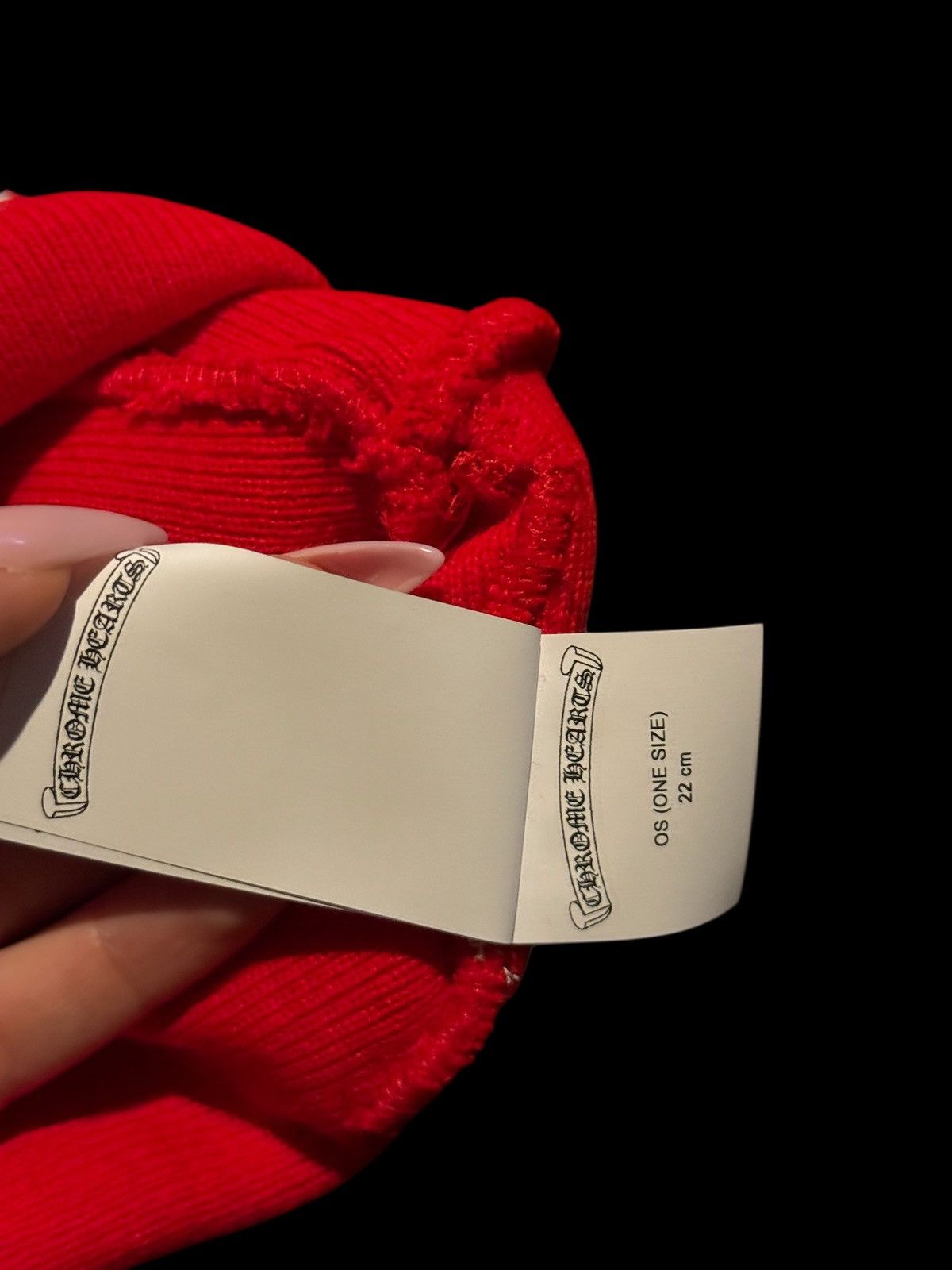 Chrome Hearts Chrome Hearts CH Logo Beanie Red Size ONE SIZE - 5 Thumbnail