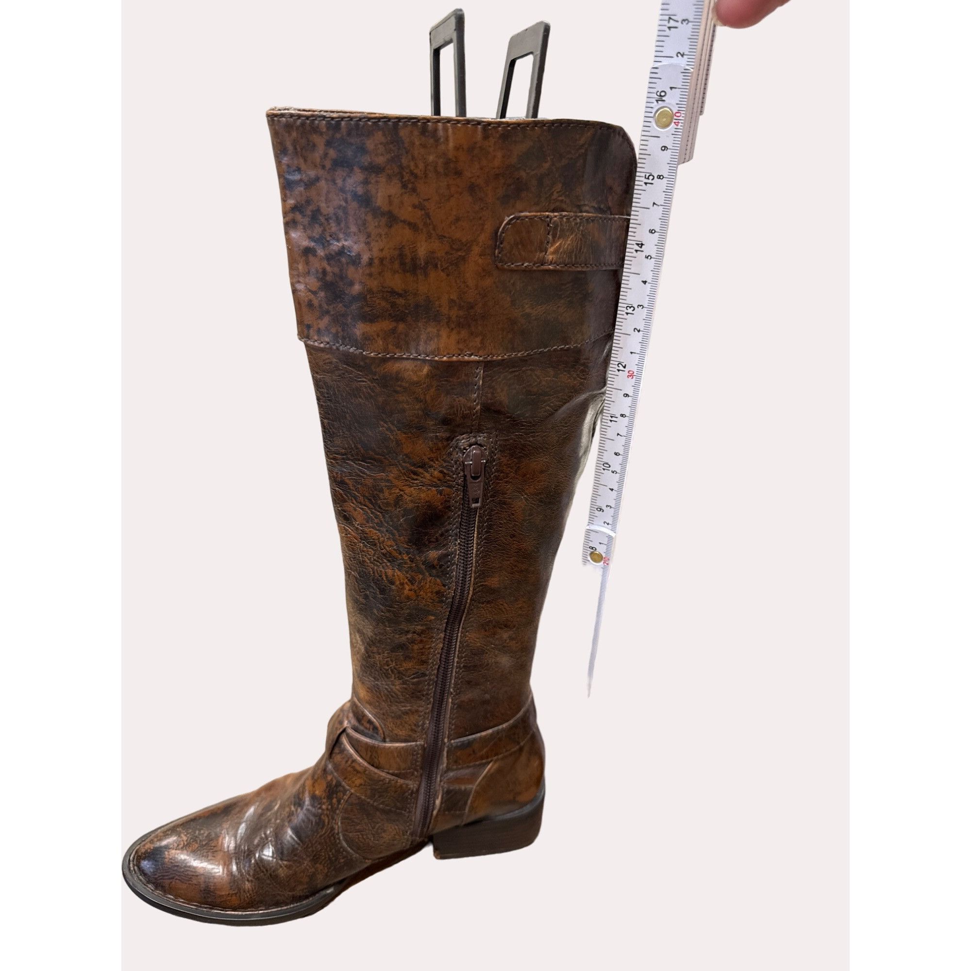 Vintage Born Crown women’s brown leather equestrian below knee boot Size US 4 / IT 34 - 15 Thumbnail