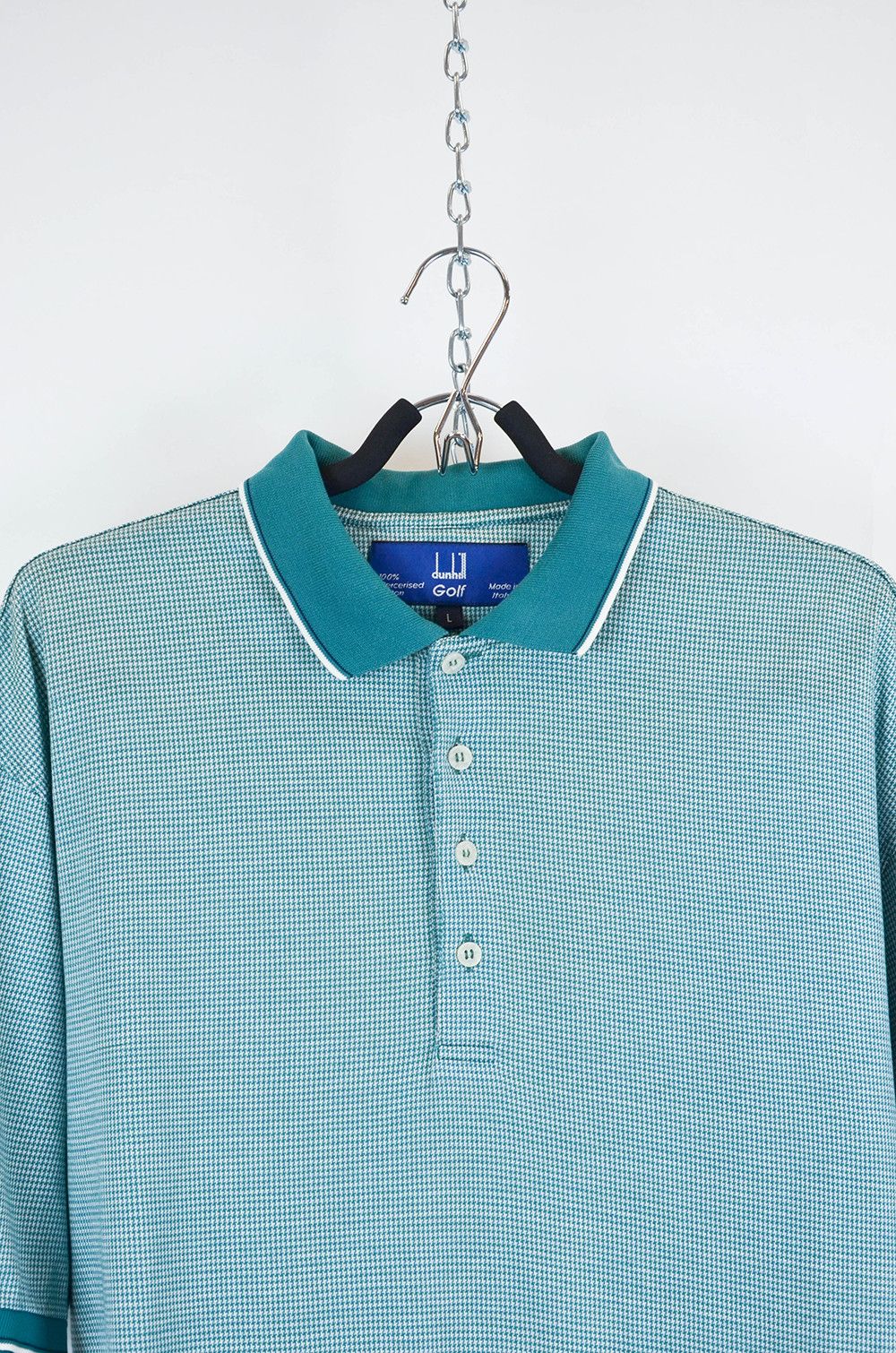 Alfred Dunhill × Vintage Dunhill Golf Men’s Polo Shirt Made in Italy - L Size US L / EU 52-54 / 3 - 3 Thumbnail