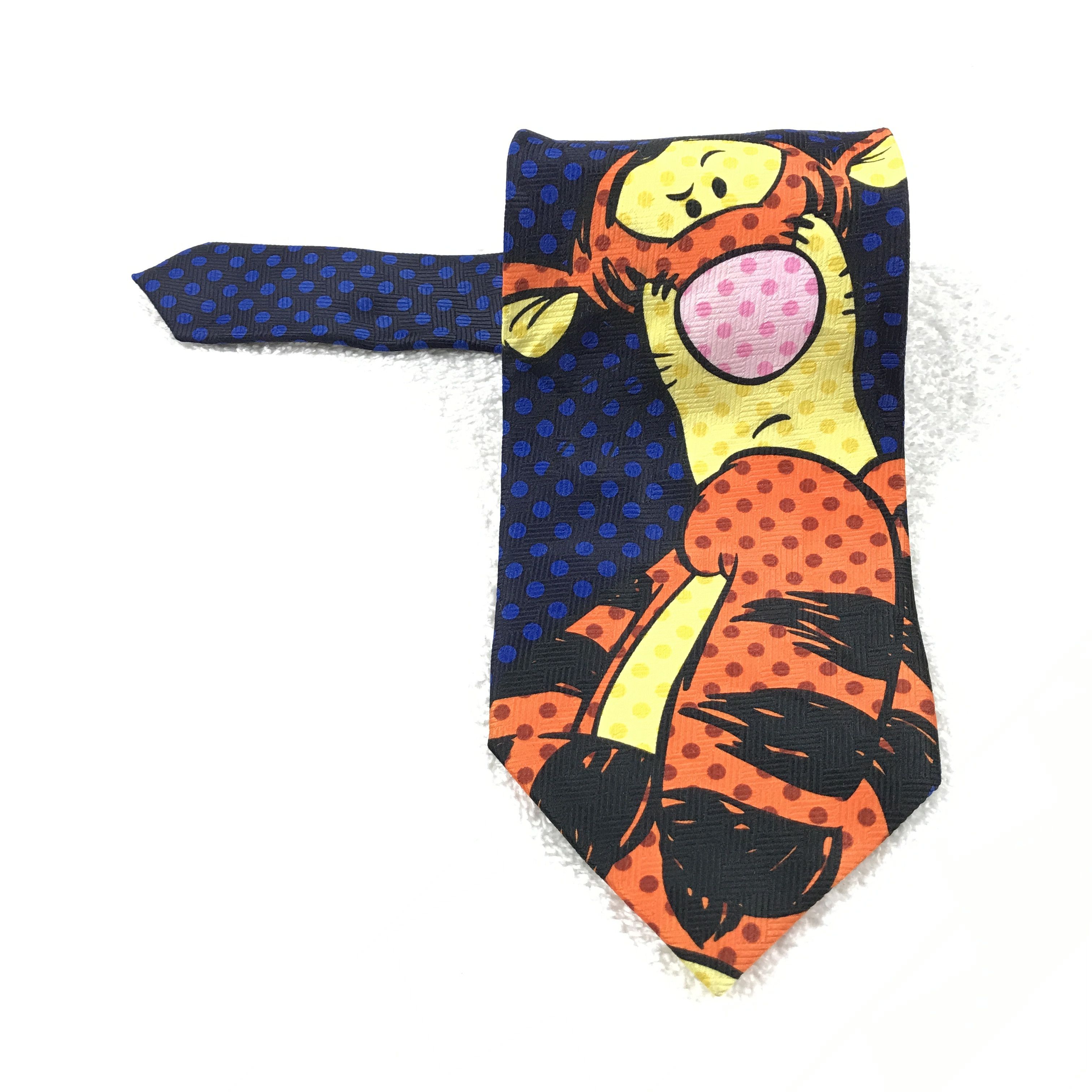 Designer × Vintage Vintage Pooh 100% Polyester Necktie Size ONE SIZE - 1 Thumbnail