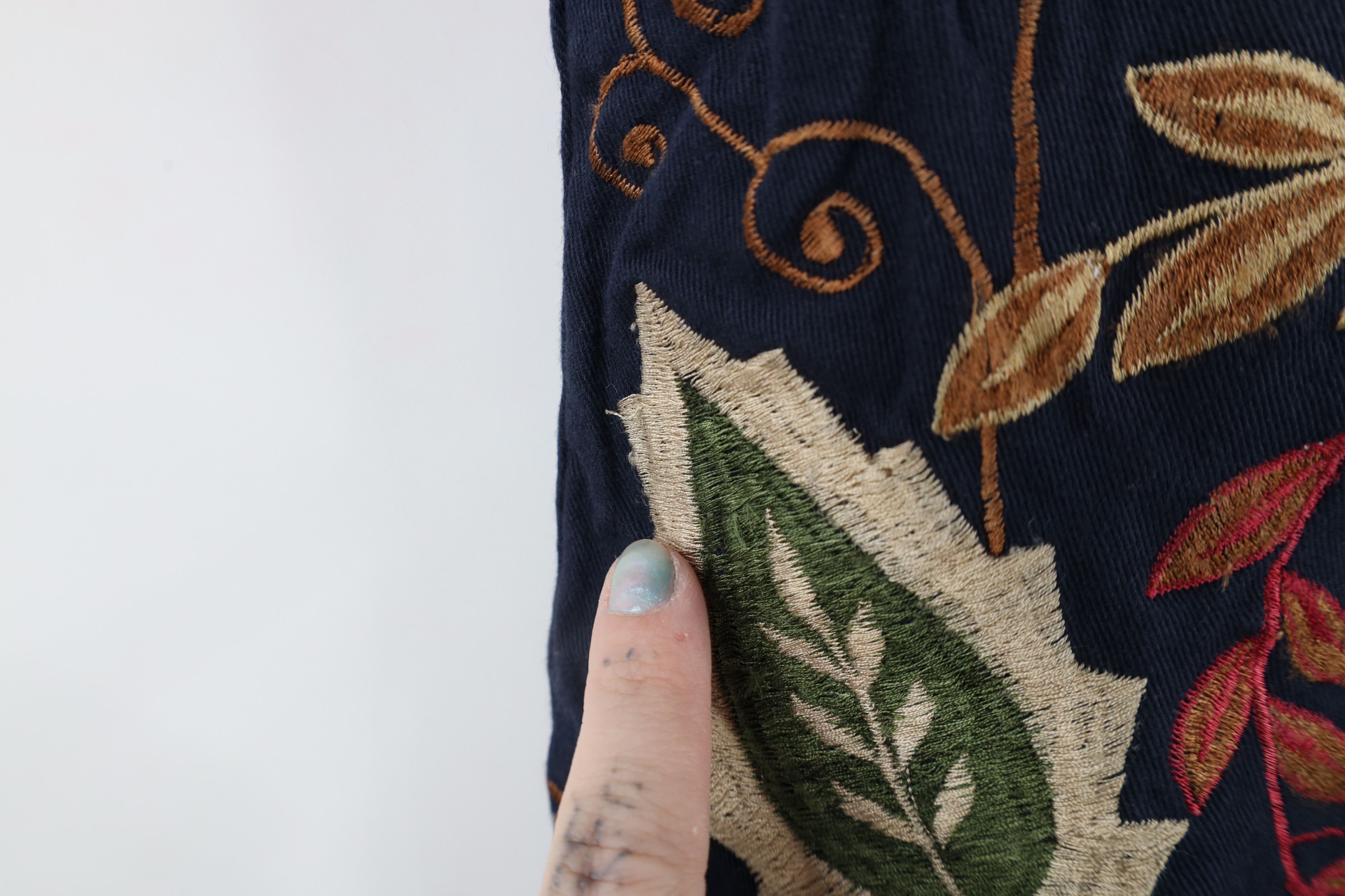 Vintage Vintage 90s Country Primitive Embroidered Flower Vest Jacket Size M / US 6-8 / IT 42-44 - 4 Thumbnail