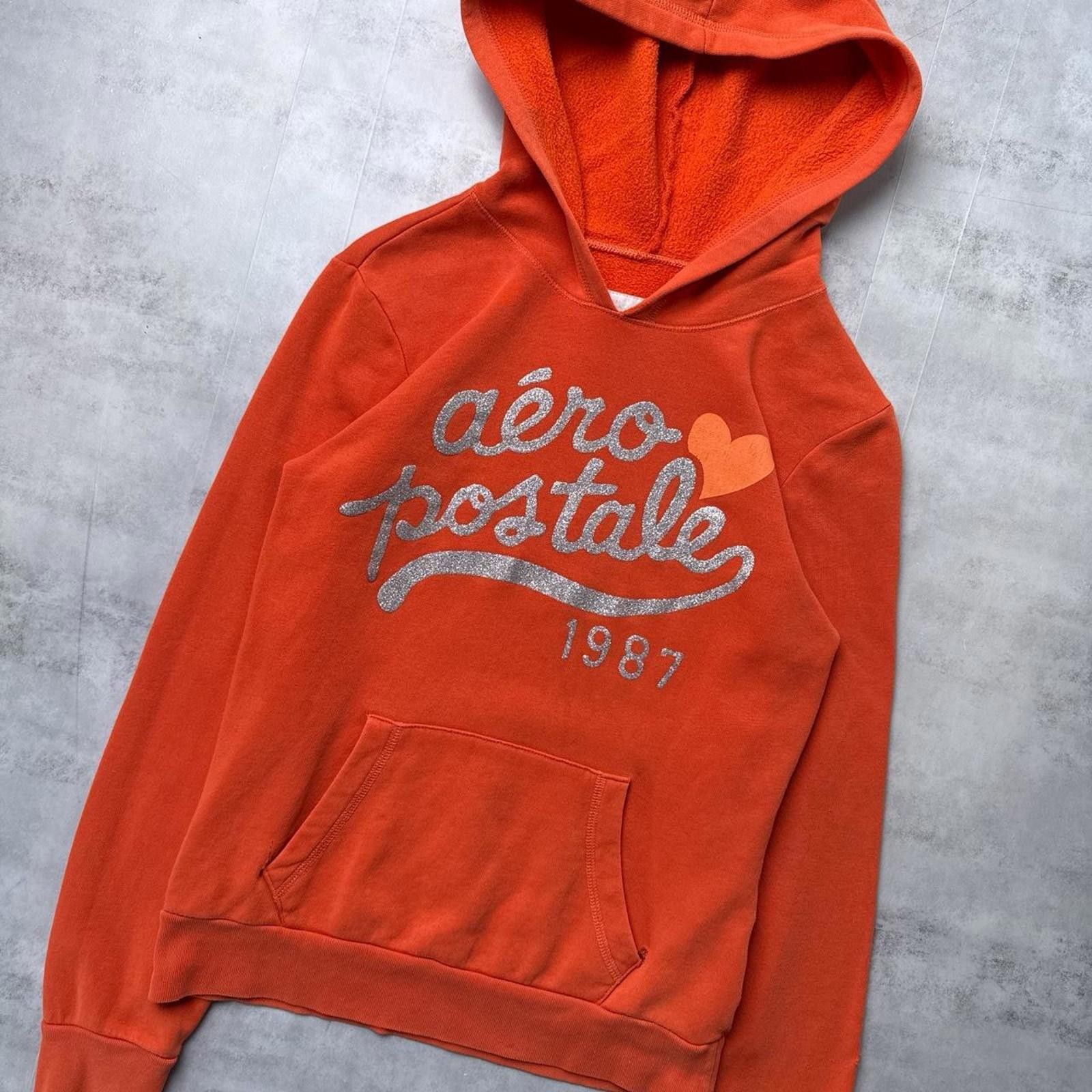 Aeropostale Y2K Aeropostale Orange 00s Hoodie Jacket Size S / US 4 / IT 40 - 2 Thumbnail