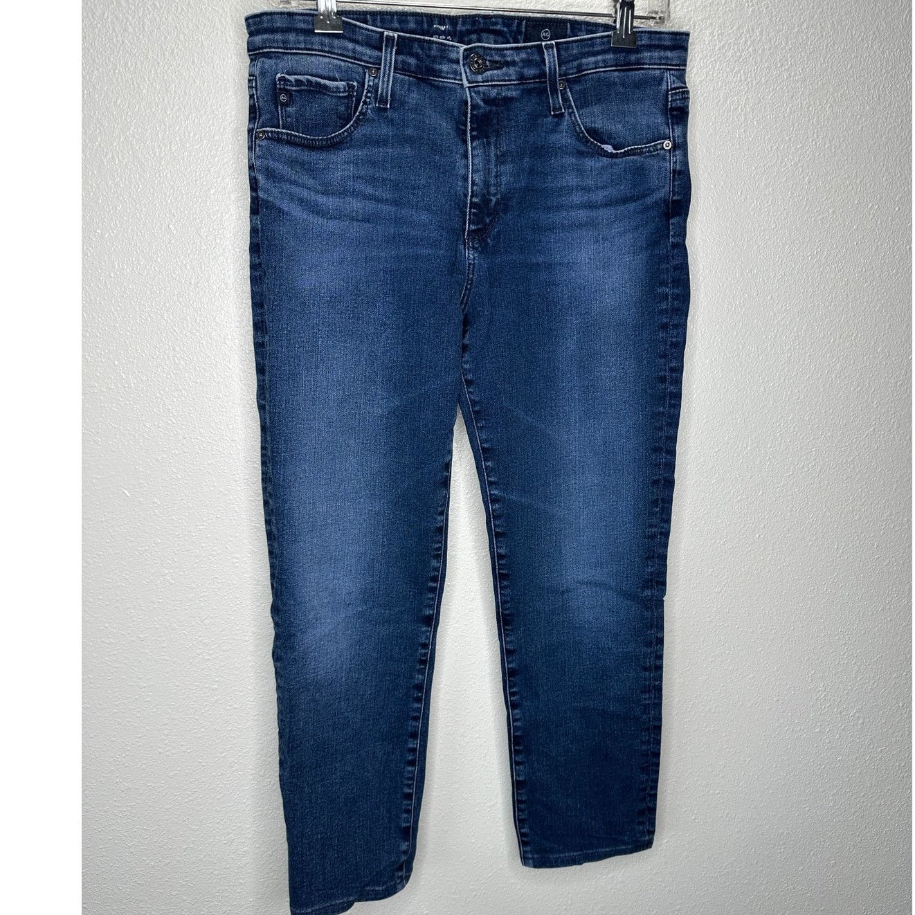 AG Adriano Goldschmied AG Adriano Medium Wash Whiskered Prima Cigarette Leg Jean 30 Size 30" / US 8 / IT 44 - 3 Thumbnail