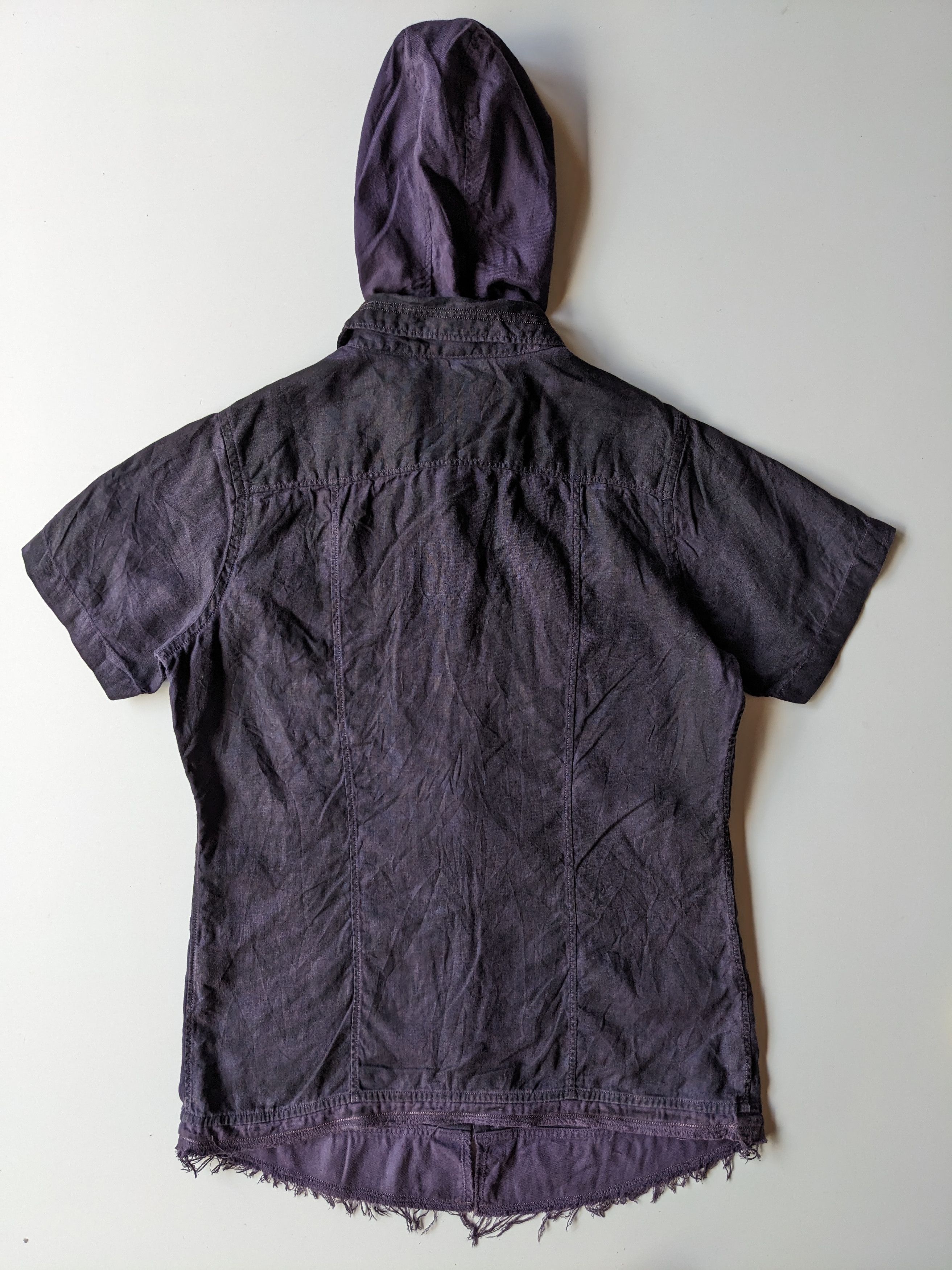 Marithe + Francois Girbaud Marithe Francois Girbaud linen hoodie punk shirt Size US M / EU 48-50 / 2 - 2 Thumbnail