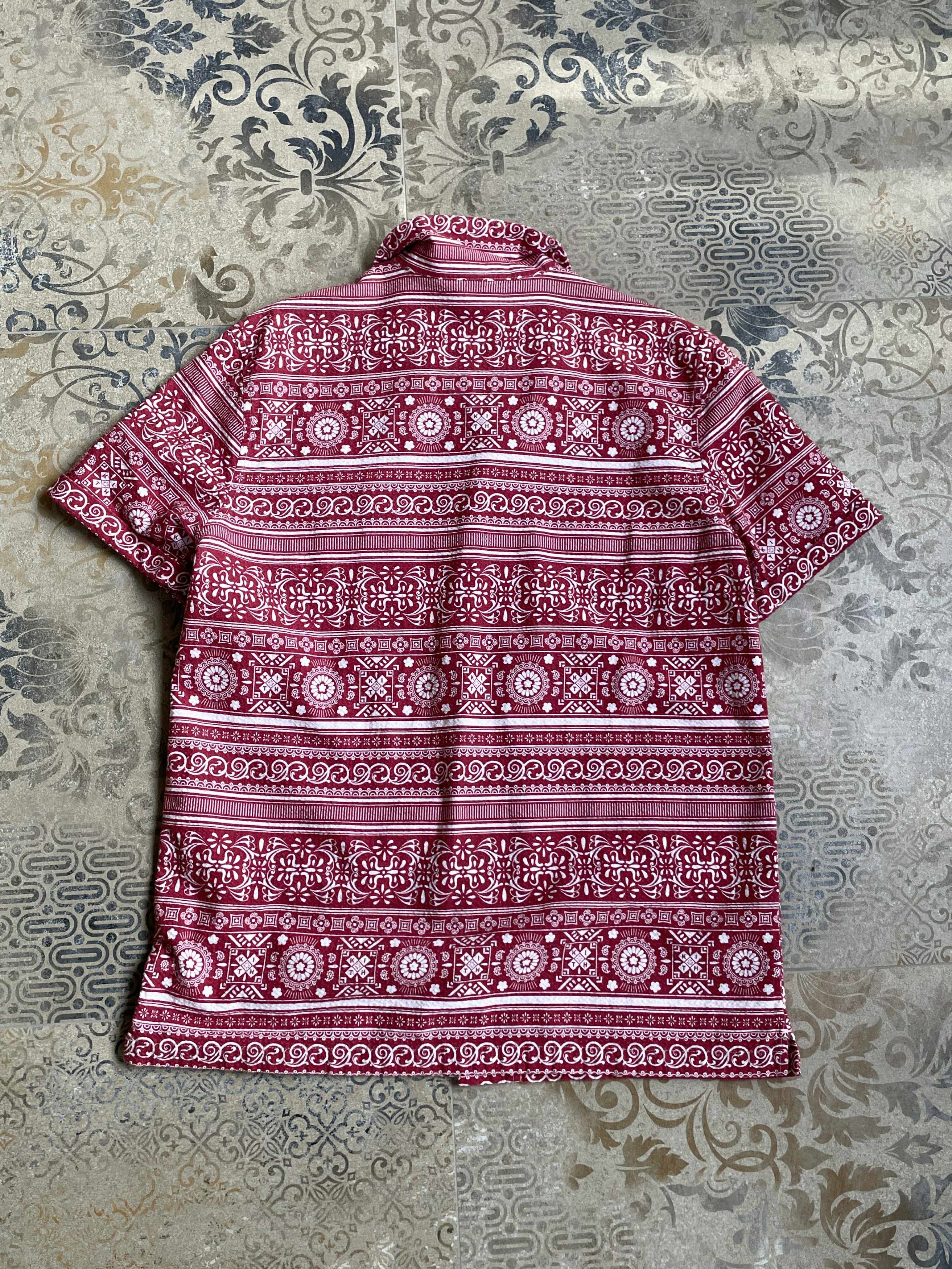 Kith Kith Seersucker Camp Shirt Red XS Like S Size US XS / EU 42 / 0 - 2 Thumbnail