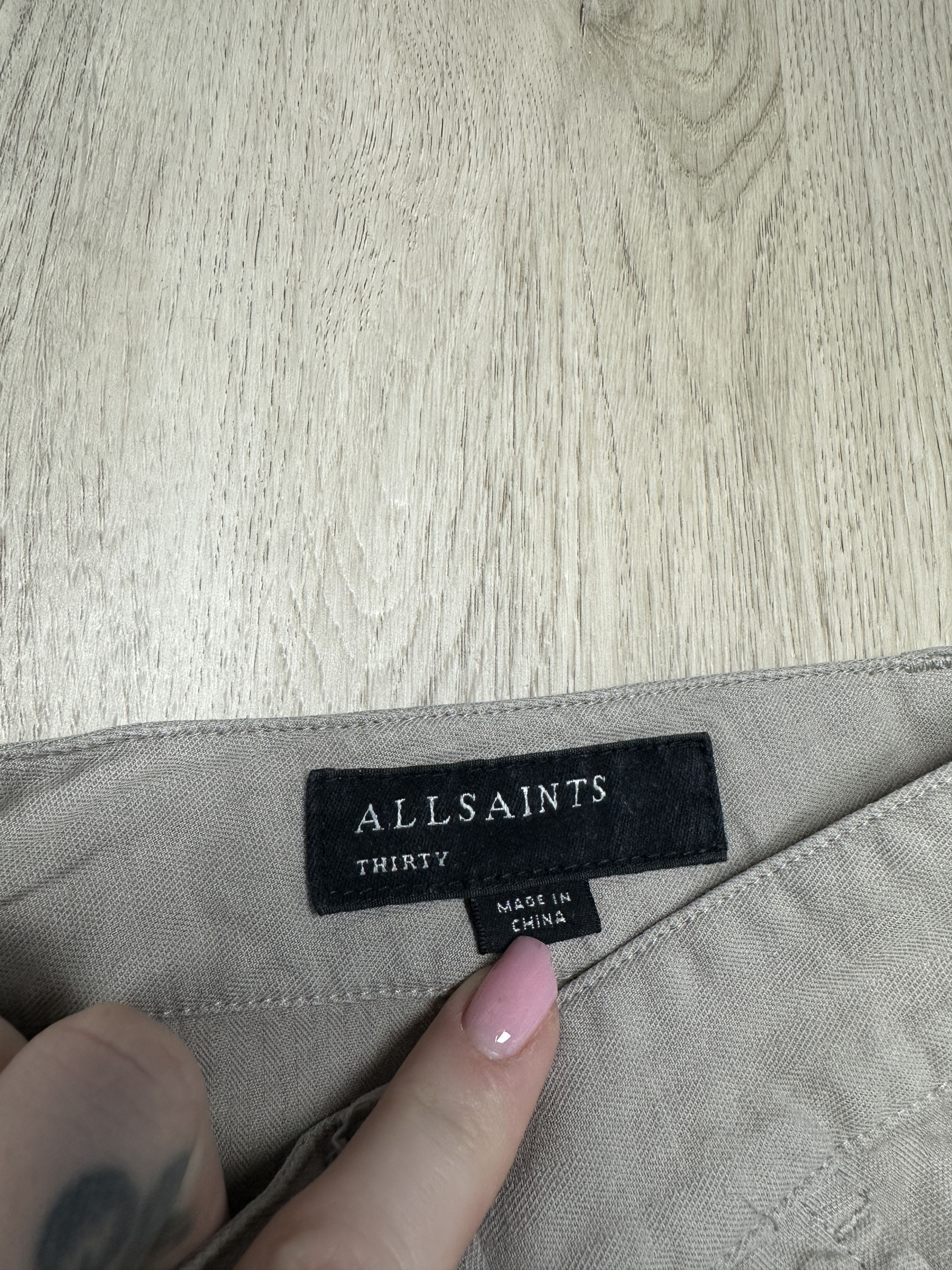 Allsaints Allsaints Mens Linen Archer Trousers Pants Size US 30 / EU 46 - 3 Thumbnail