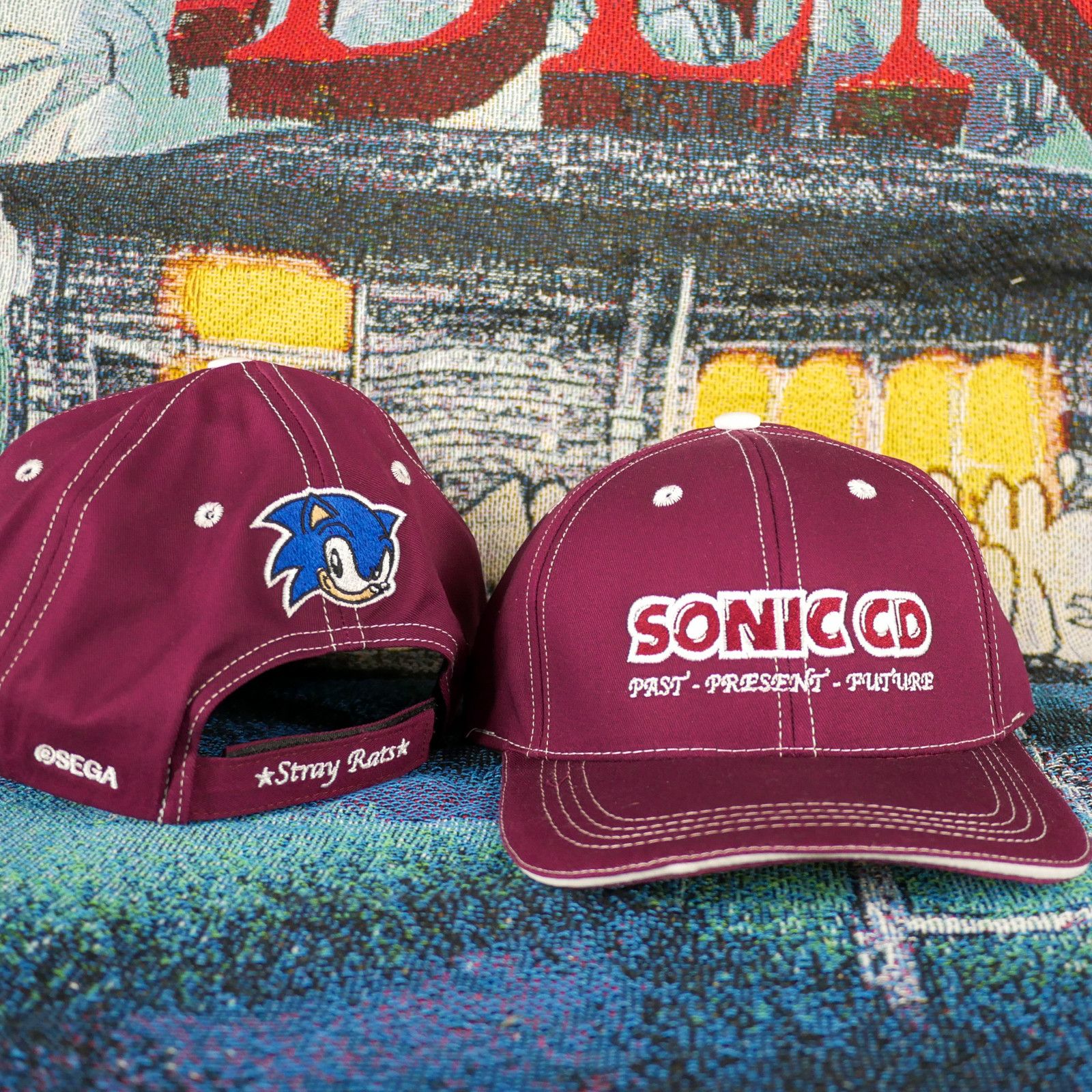 Stray Rats Stray Rats x Sonic The Hedgehog CD Strapback Hat Size ONE SIZE - 1 Thumbnail