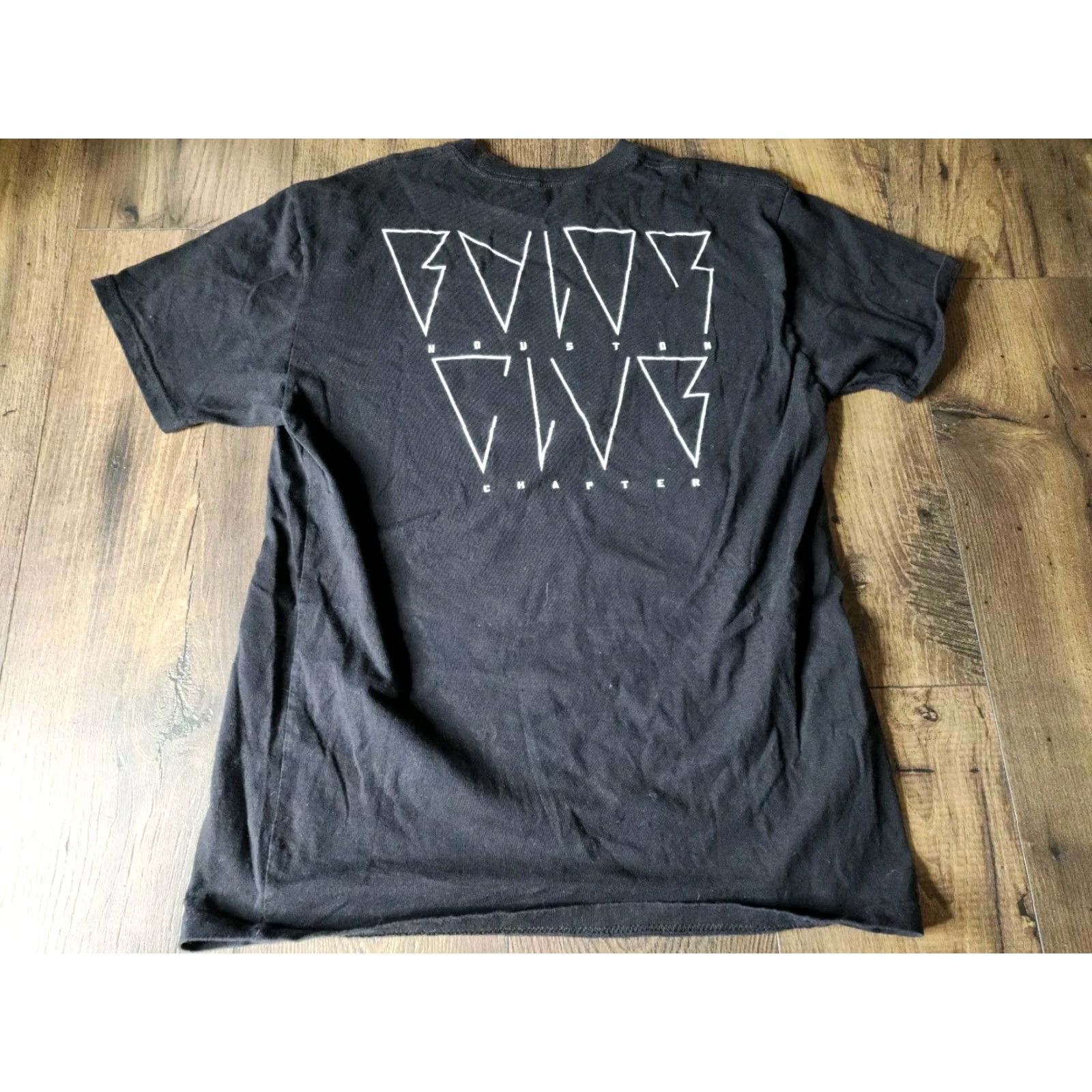 Doublet VINTAGE WWE Finn Baylor Club Worldwide T Shirt Tee Wrestling Double Sided Mens L Black Cotton Logo 90s Event Mens Size US L / EU 52-54 / 3 - 2 Thumbnail