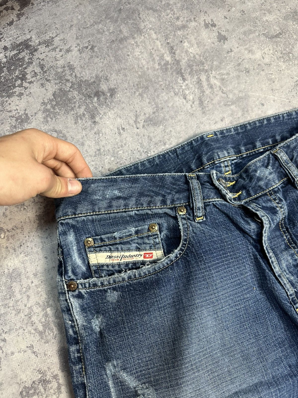 Diesel Vintage Diesel Jeans Distressed Wash Japanese Crazy y2k 90s Size US 32 / EU 48 - 14 Thumbnail