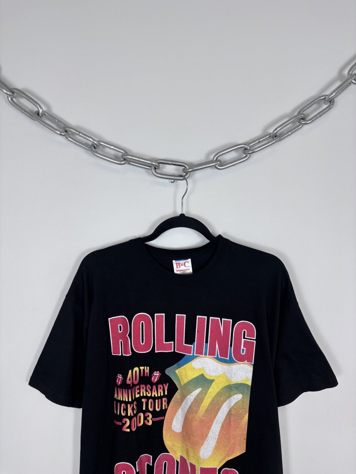The Rolling Stones Vintage The Rolling Stones 2003 Licks Tour Black T-Shirt Tee Size US L / EU 52-54 / 3 - 3 Thumbnail
