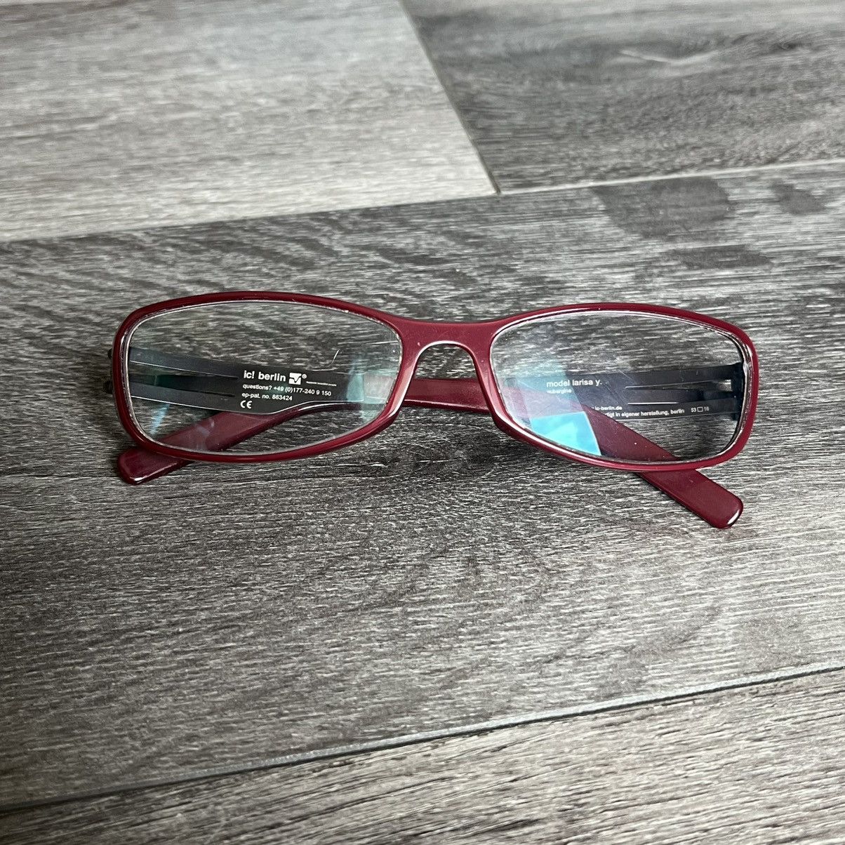 Ic! Berlin Ic! Berlin Glasses Model Larisa Y Flexible Frames Red 53-18 Size ONE SIZE - 1 Thumbnail