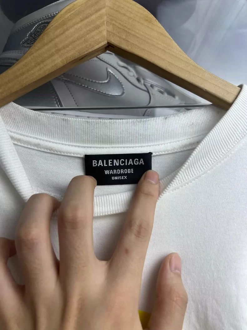 Balenciaga Balenciaga Dissolve smiling face short sleeve white Size US S / EU 44-46 / 1 - 5 Thumbnail