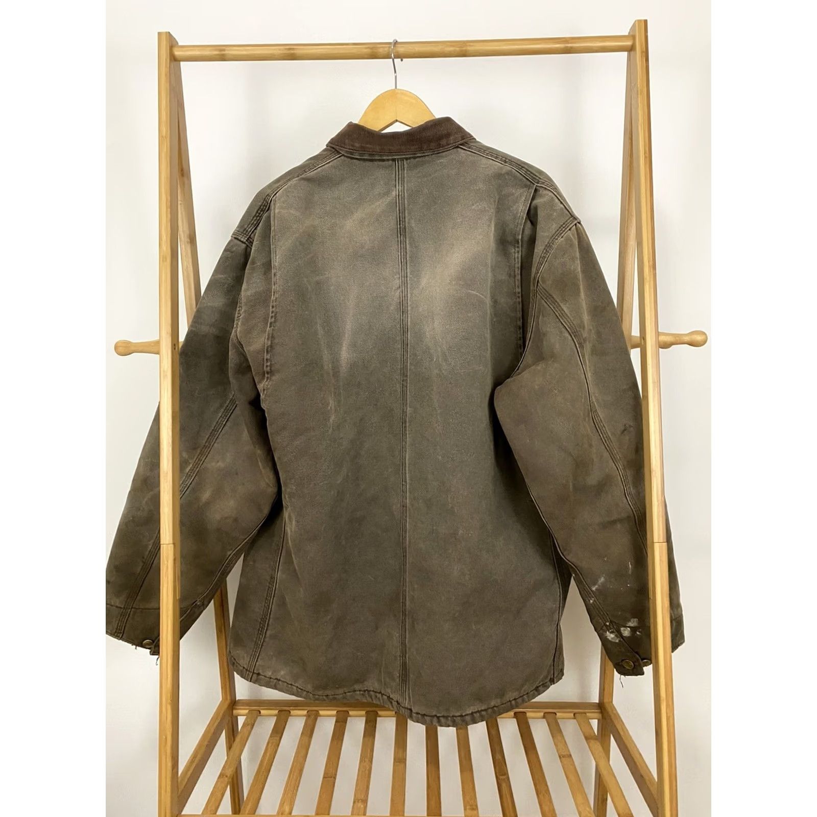 Carhartt VTG Carhartt Barn Jacket Chore Canvas Lined Brown XL Tall Men Shirt Jacket Size US XL / EU 56 / 4 - 2 Thumbnail