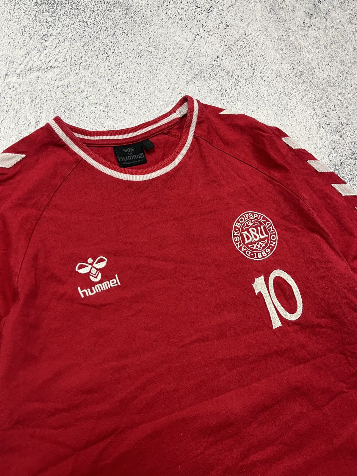 Adidas Denmark Hummel #10 Eriksen Training Longsleeve Jersey Shirt Size US M / EU 48-50 / 2 - 5 Thumbnail