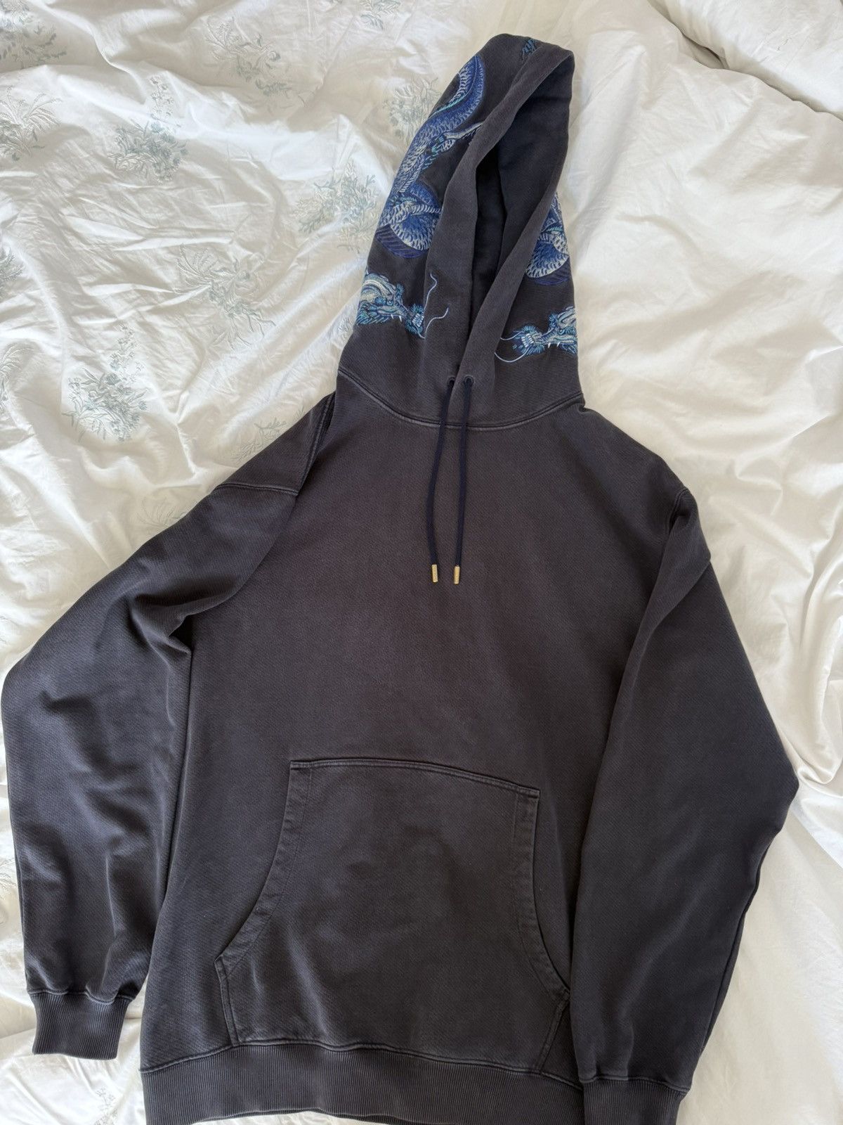 Maharishi Water Dragon Embroidered Hoodie Size US L / EU 52-54 / 3 - 1 Thumbnail