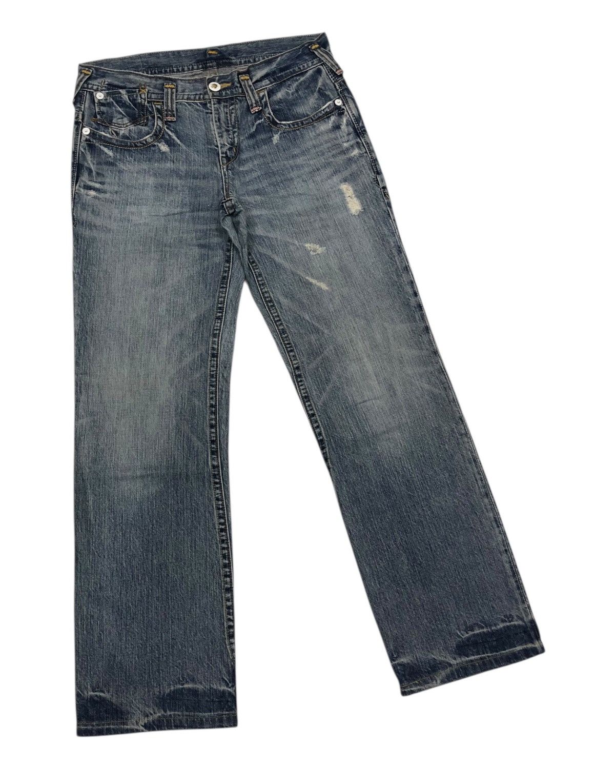 Hysteric Glamour × Japanese Brand × Vintage SICK DENIM BRAPPERS SELVEDGE DISTRESSED DENIM JEANS Size US 32 / EU 48 - 7 Thumbnail
