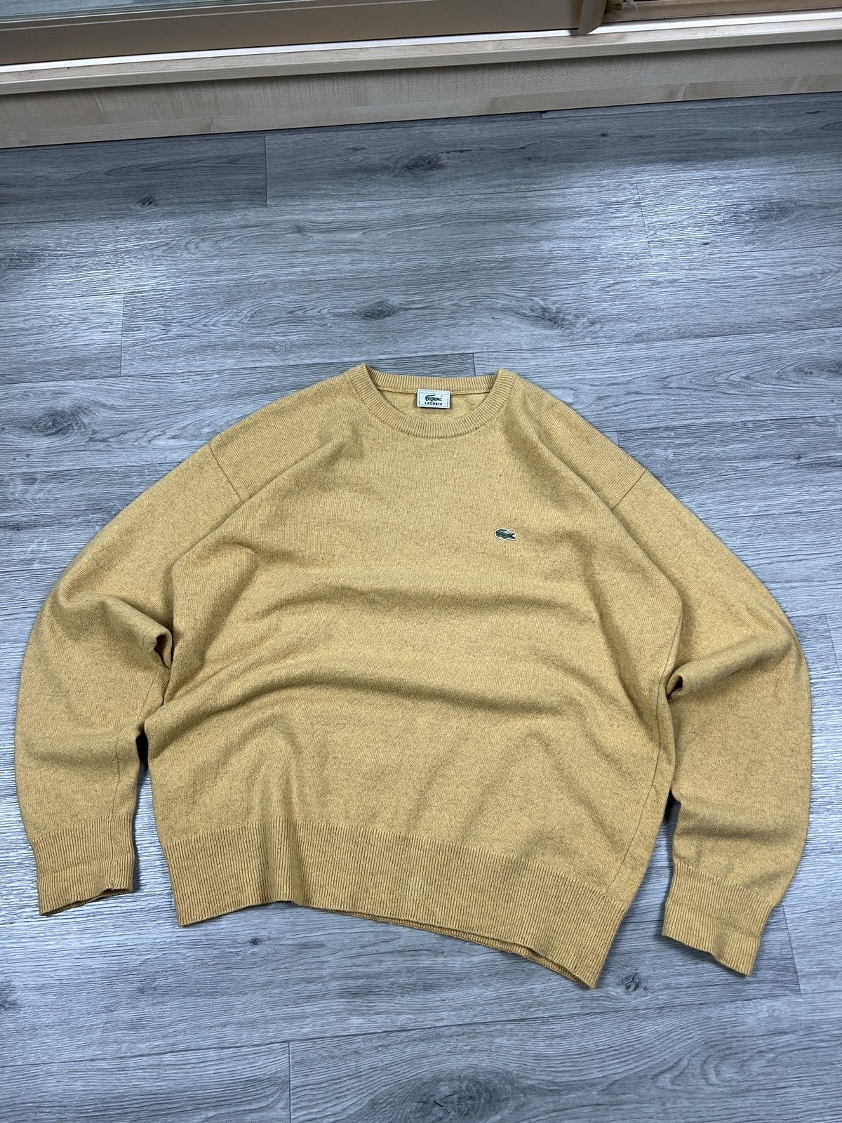 Lacoste Lacoste Vintage Sweater Knit Casual Yellow 90s Men’s Size M Size US M / EU 48-50 / 2 - 2 Thumbnail