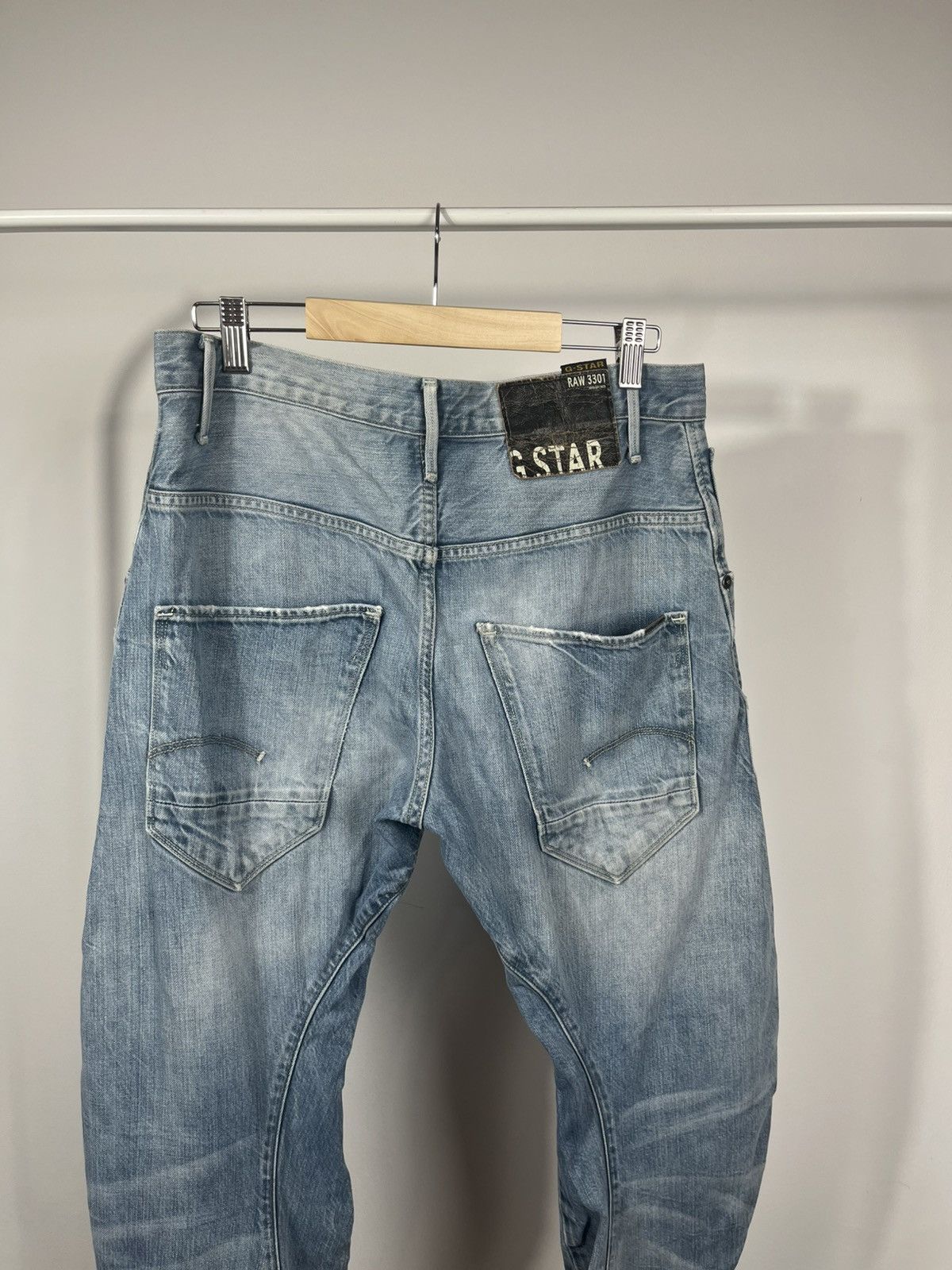 G-Star G-Star Raw Arc 3D loose fit jeans light wash denim 31x32 Size US 31 - 2 Thumbnail