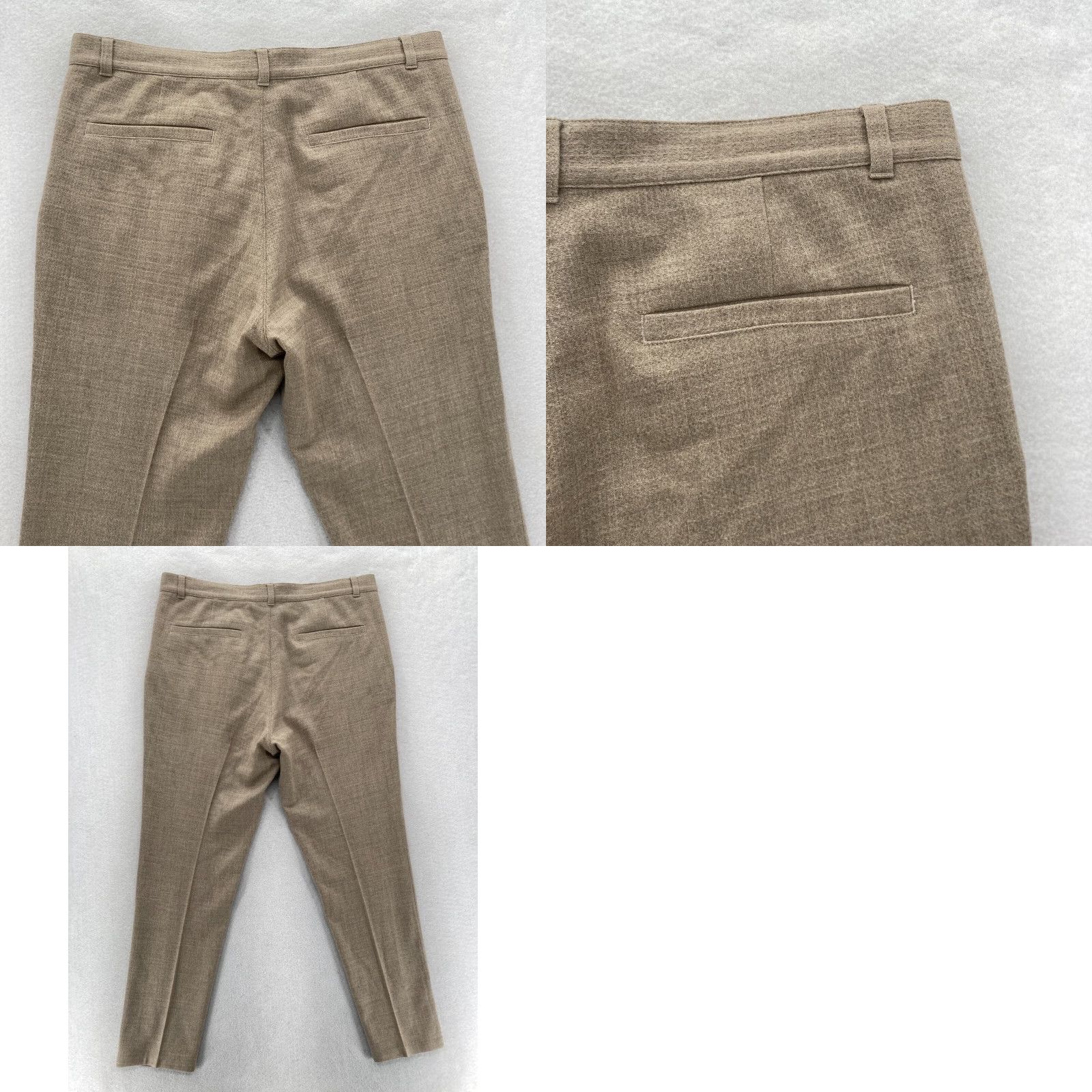 Cos COS Dress Pants Mens 38R Brown Wool Blend Stretch Pleated Slim Tapered Turkey Size US 38 / EU 54 - 9 Thumbnail