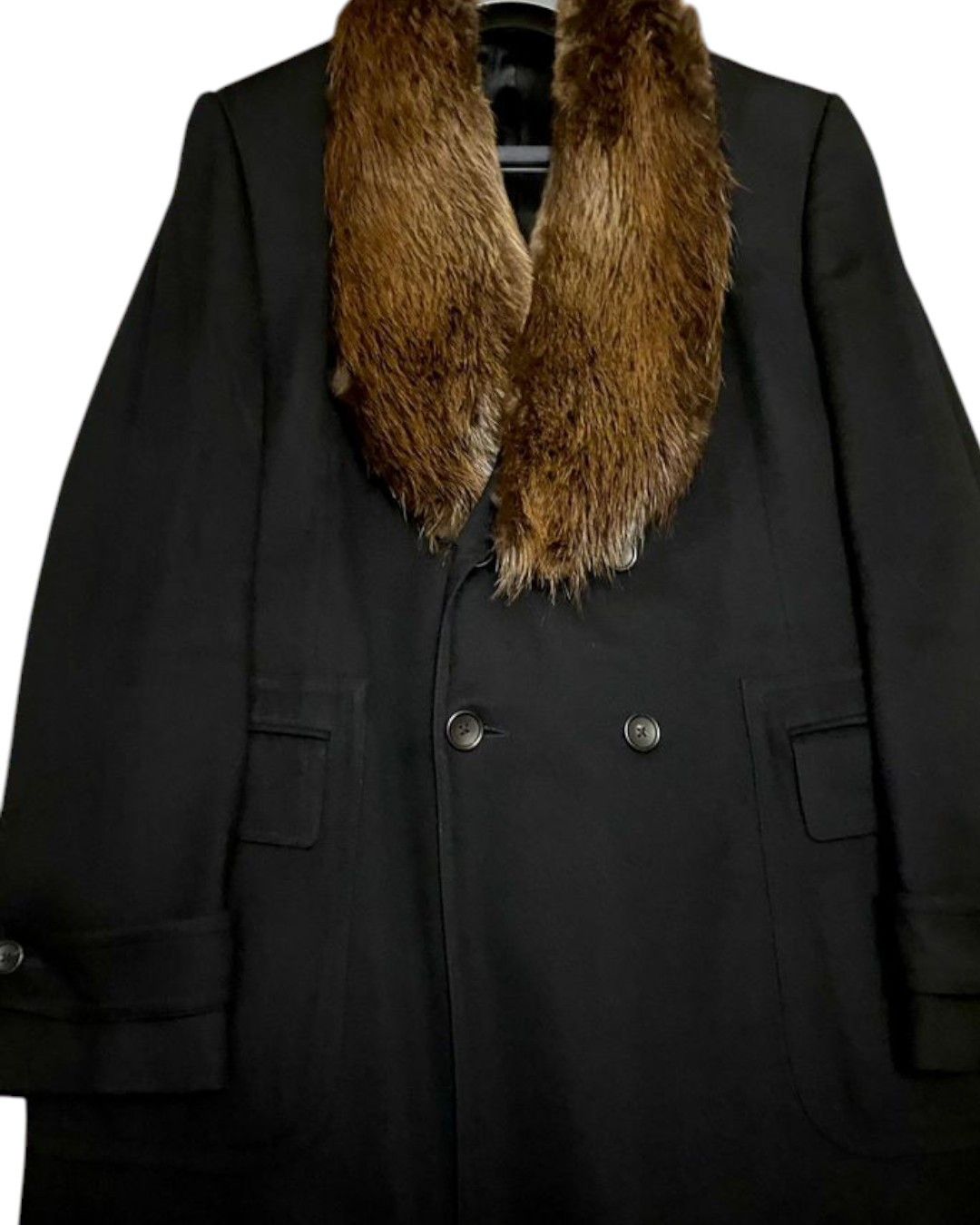 Gucci F/W 2008 RUNWAY CASHMERE COAT WITH BEAVER FUR COLLAR Size US L / EU 52-54 / 3 - 3 Thumbnail