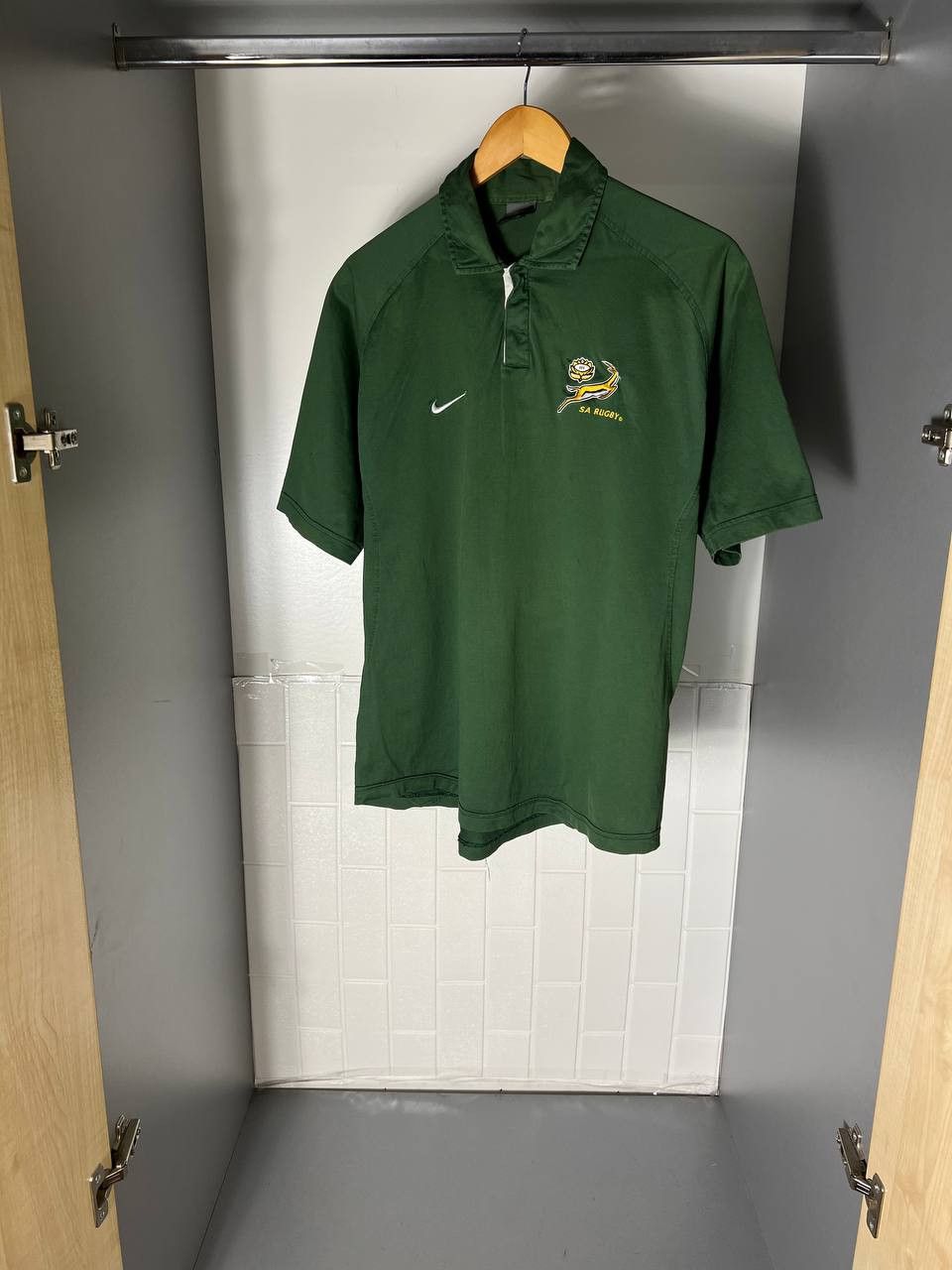 Nike VINTAGE NIKE SOUTH AFRICA RETRO RUGBY JERSEY Y2K 90s BLOKE Size US L / EU 52-54 / 3 - 2 Thumbnail