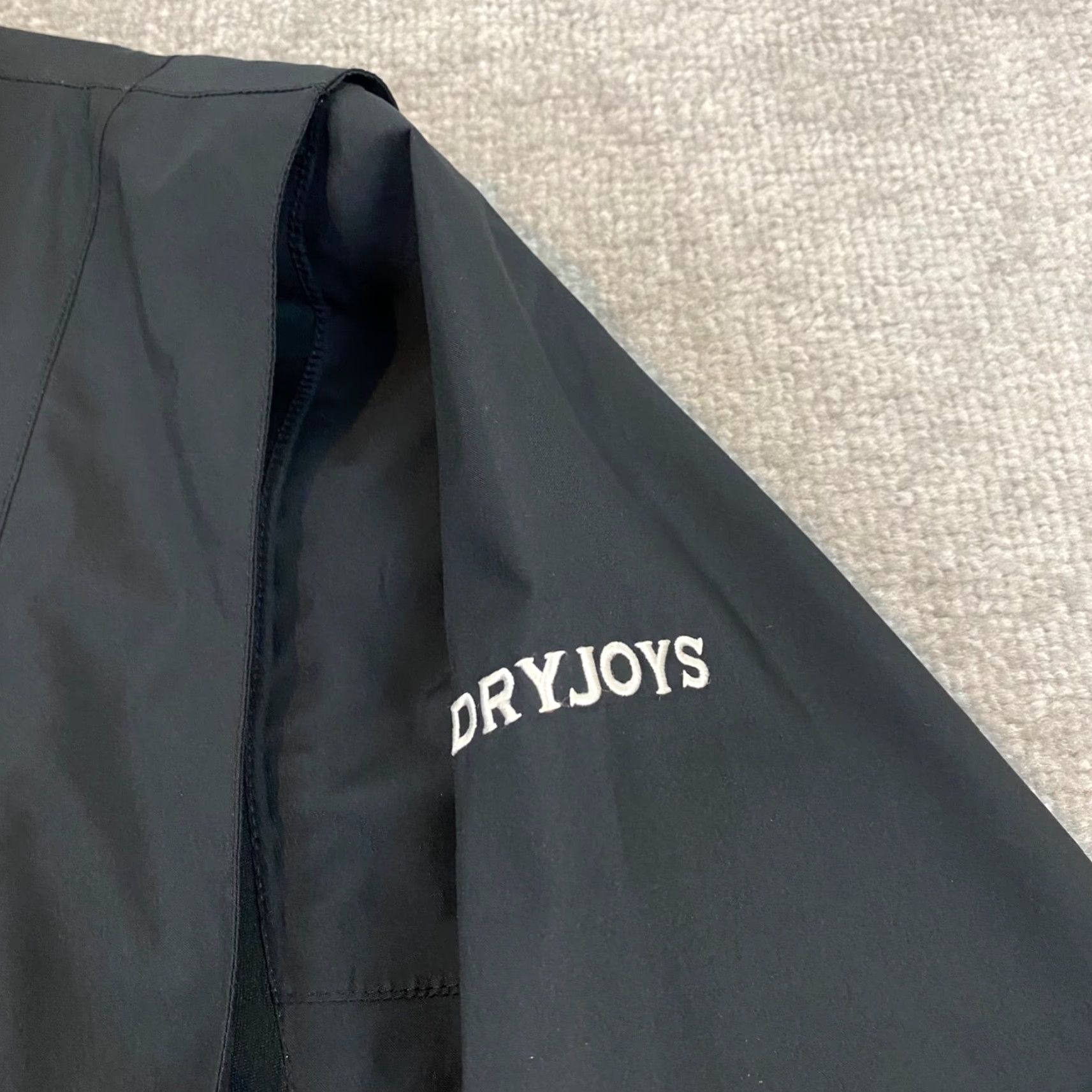 Footjoy FootJoy DryJoys Jacket Mens Medium Large Black Rain Coat Water Resistant Golf Size US M / EU 48-50 / 2 - 4 Thumbnail