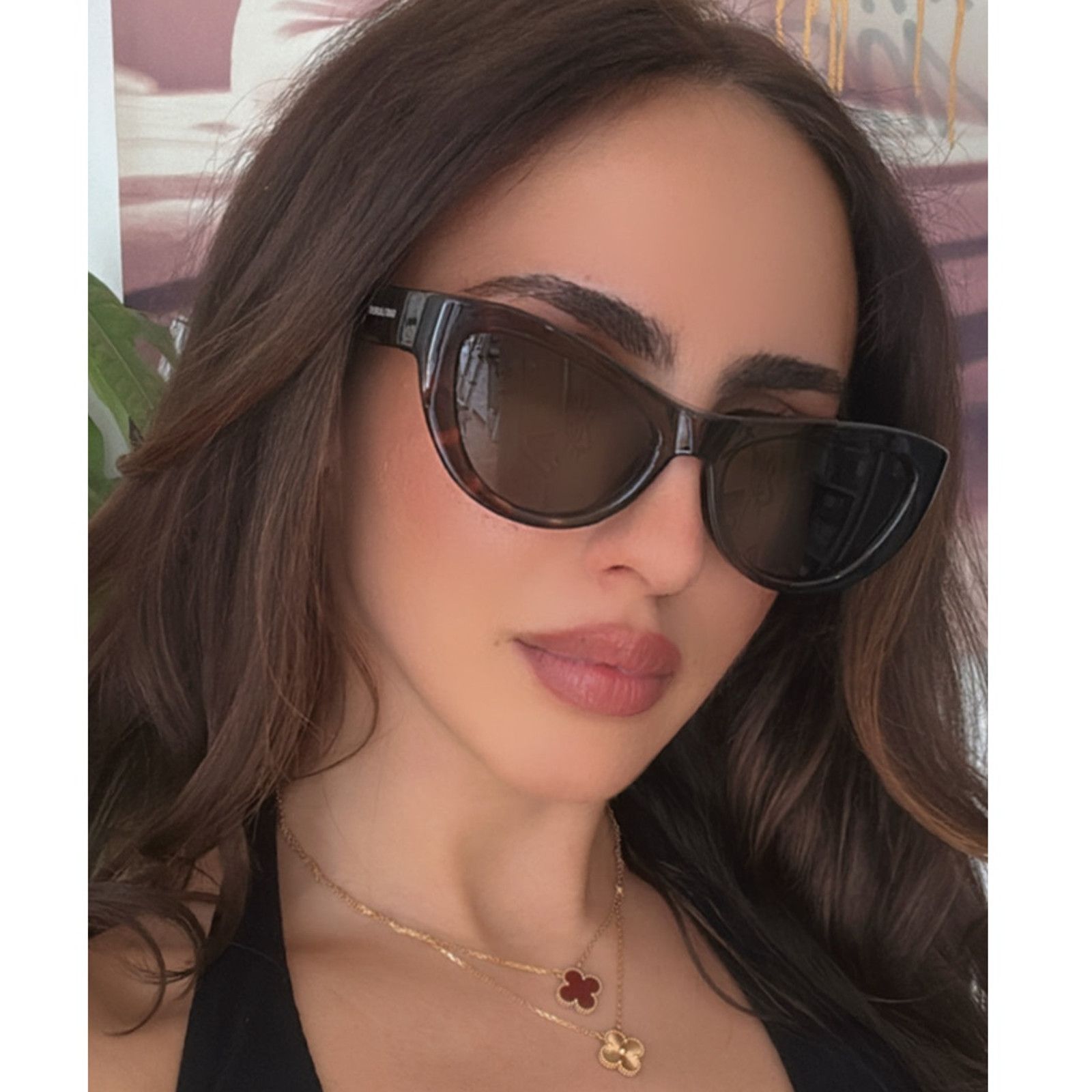 NEW Saint Laurent SL676 Cat Eye Sunglasses in Havana Brown