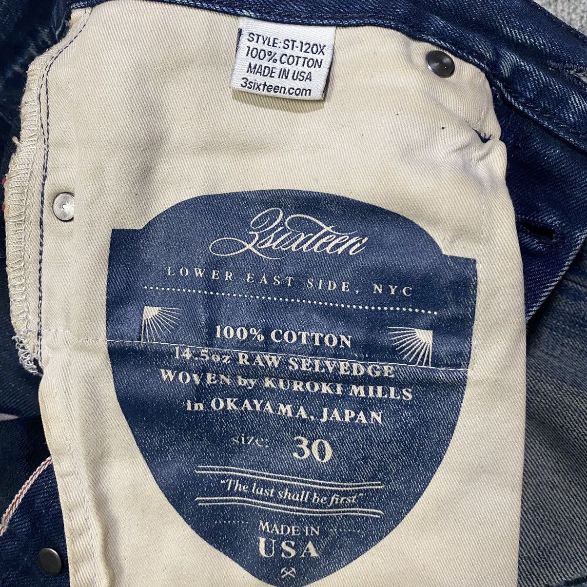 3sixteen 3SIXTEEN ST-120x Raw Selvedge Black Size US 30 / EU 46 - 9 Thumbnail