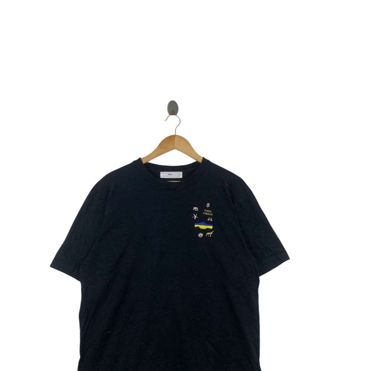 TOGA VIRILIS TOGA VIRILIS ARCHIVES Embossed Pin Peace Baggy Tee Shirt Size US XL / EU 56 / 4 - 2 Thumbnail