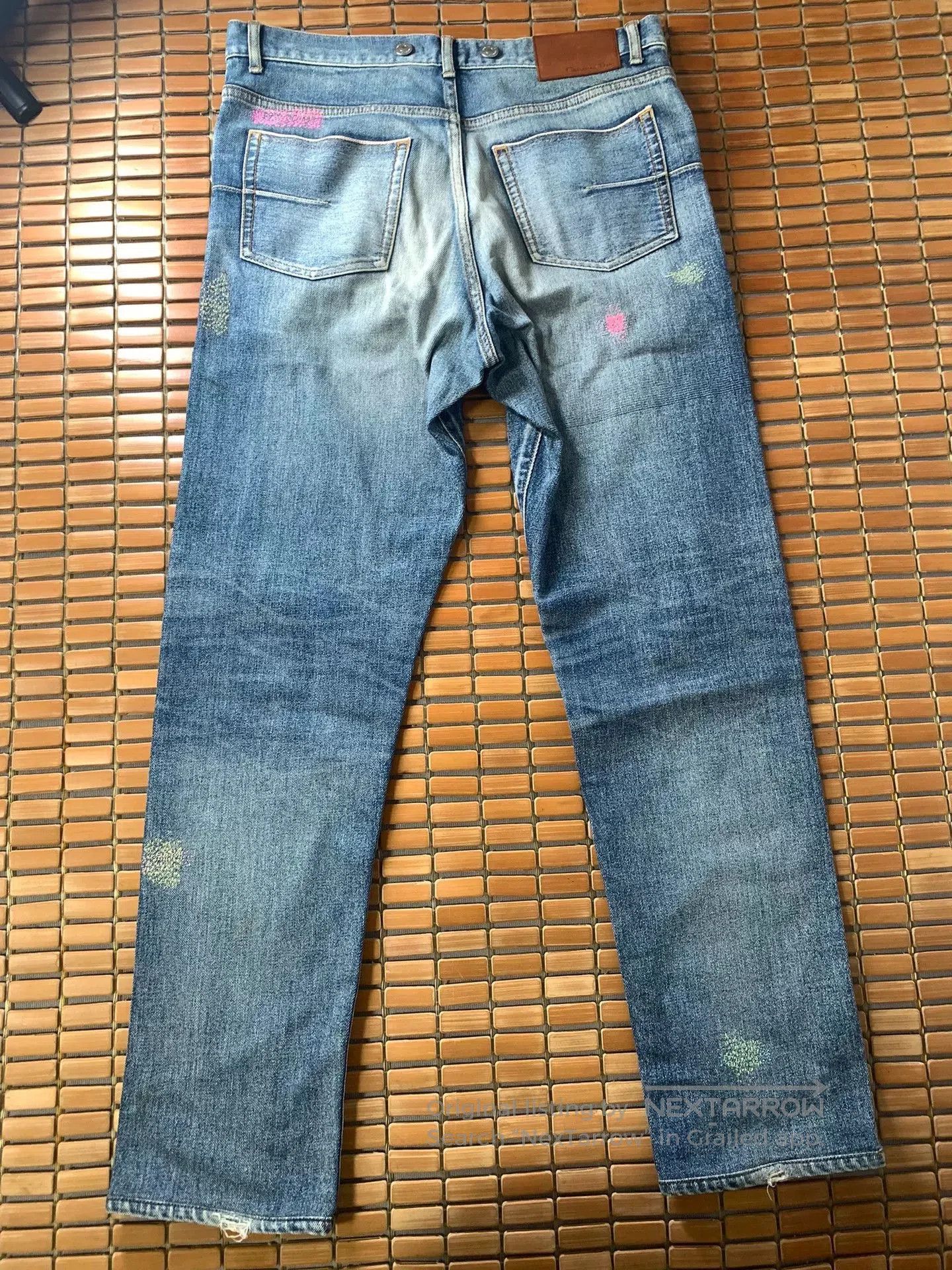 Dior Dior CD Embroidered Jeans. Size US 31 - 3 Thumbnail