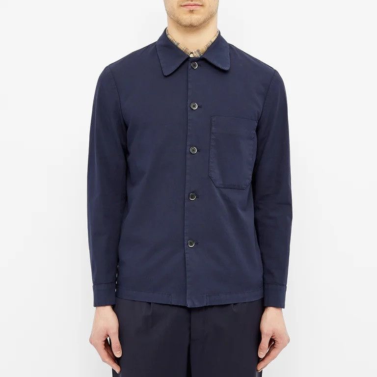 Barena Barena Cedrone Overshirt - Navy Cotton - Size 48 Size US M / EU 48-50 / 2 - 1 Thumbnail