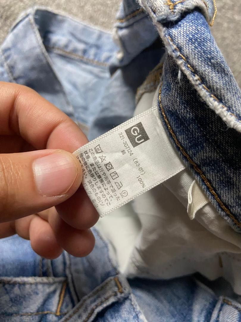 GU GU Brand Distressed Carpenter Jeans (175) Size US 35 - 5 Thumbnail